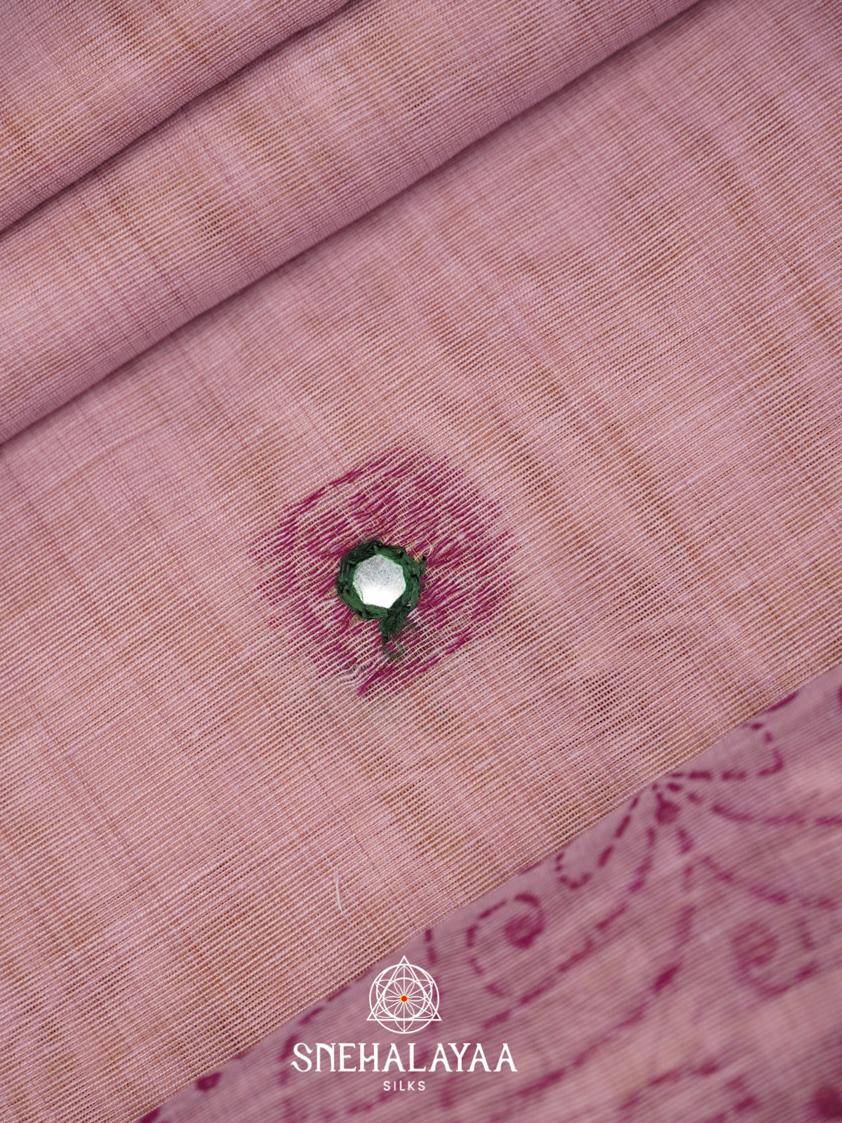 Pale Pink Kota Cotton Saree