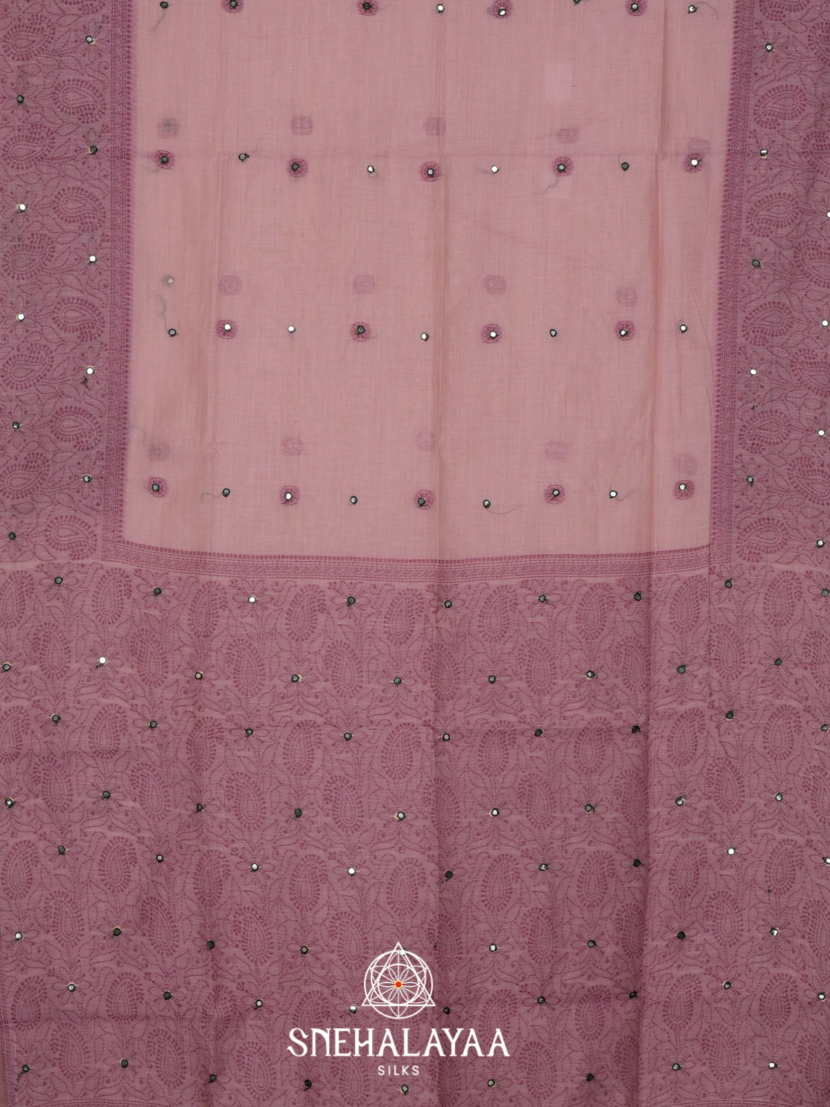 Pale Pink Kota Cotton Saree