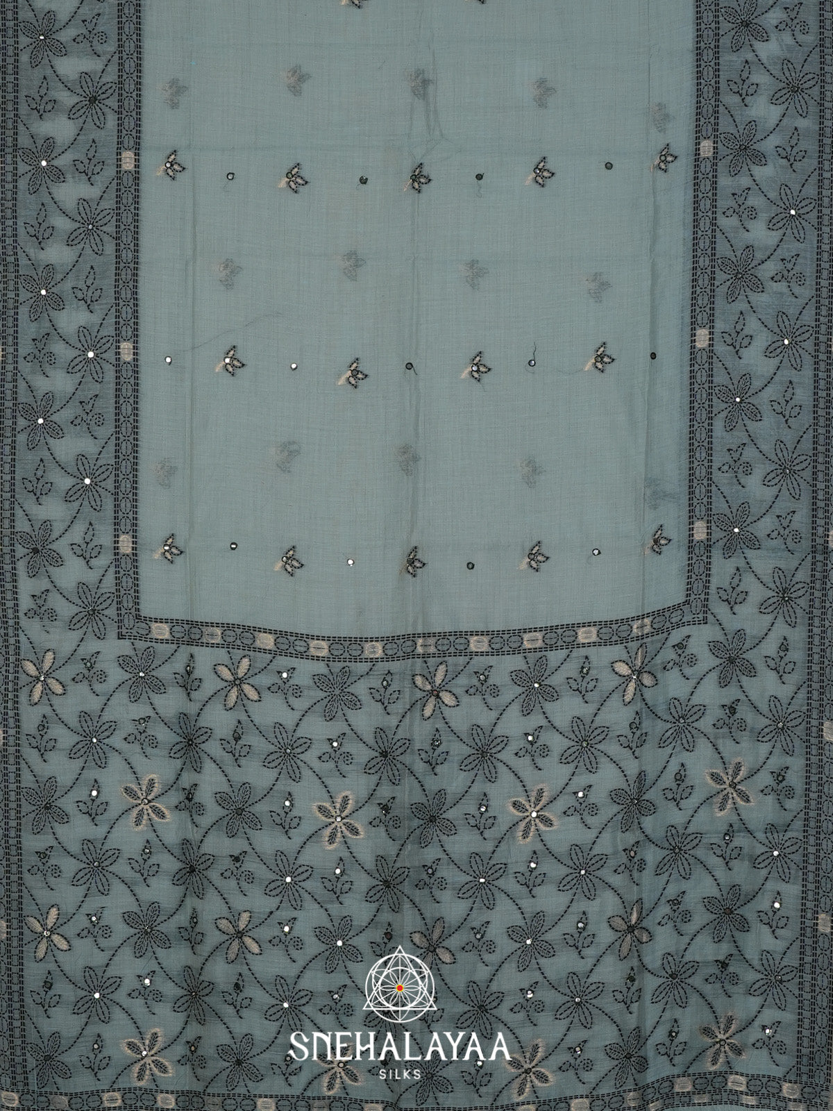 Teal Blue Kota Cotton Saree