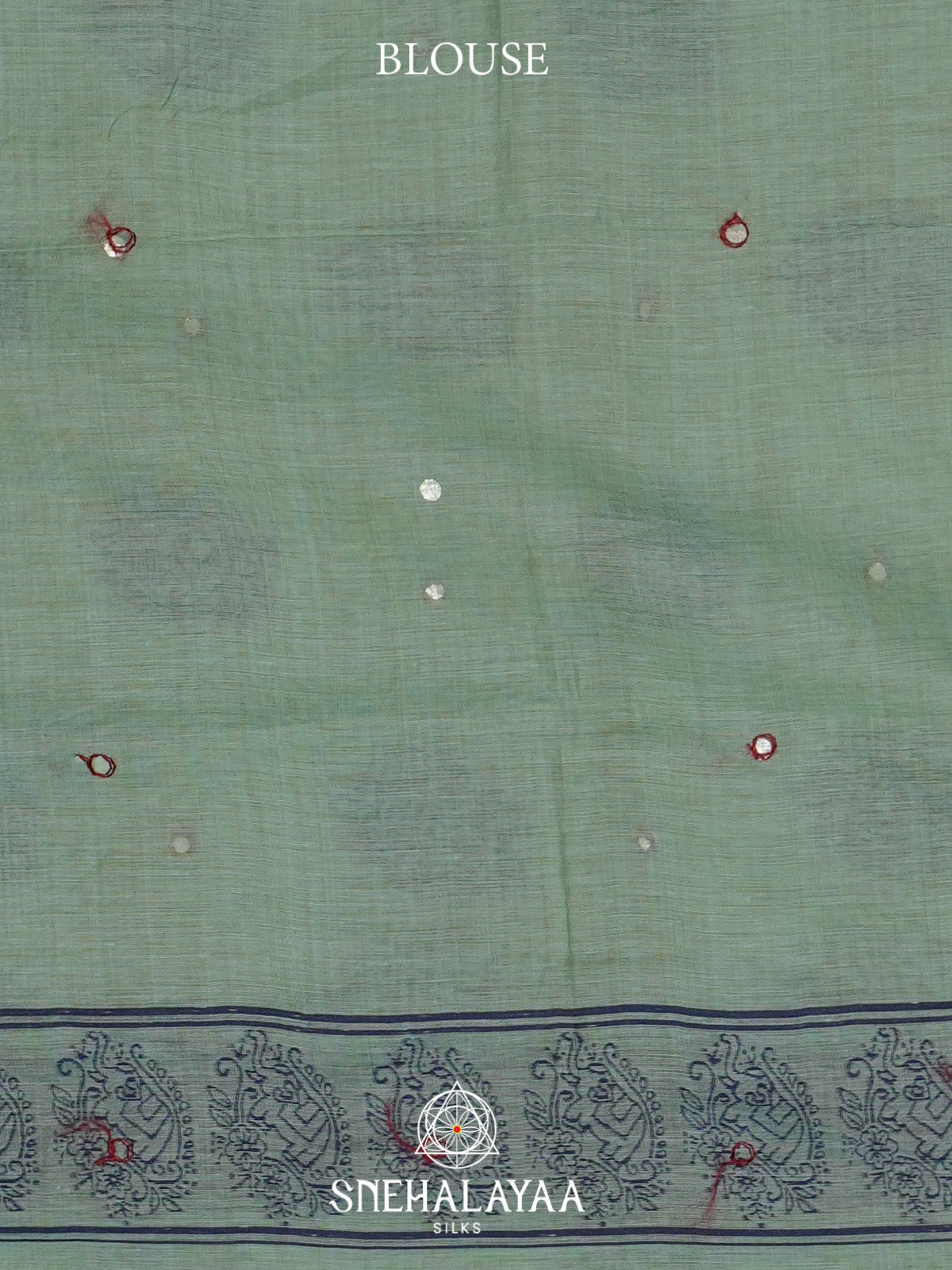 Mint Green Kota Cotton Saree