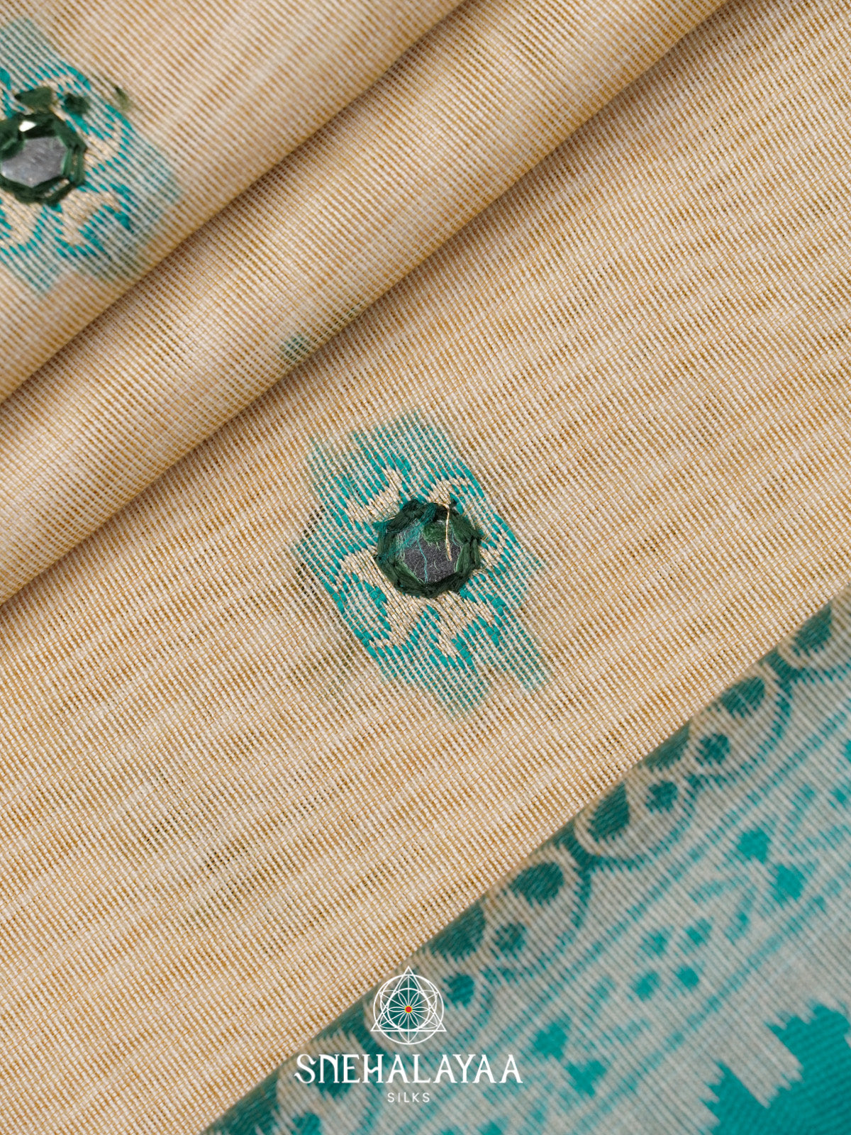 Cream Kota Cotton Saree
