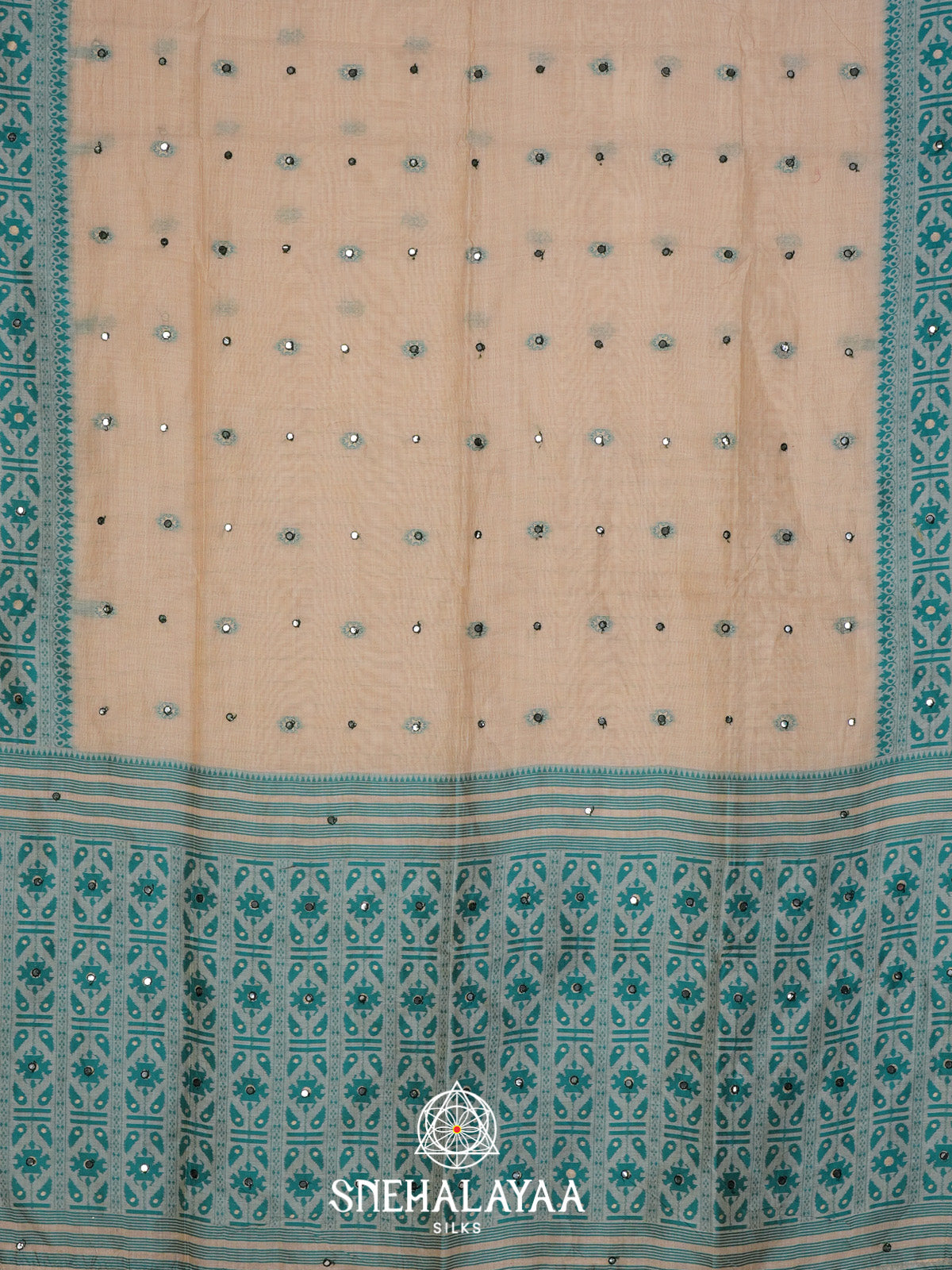 Cream Kota Cotton Saree
