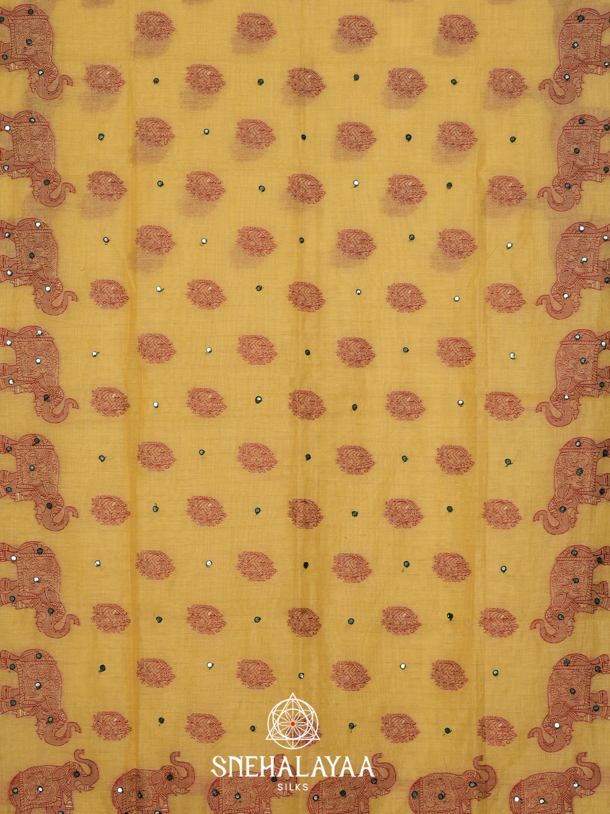 Yellow Kota Cotton Saree