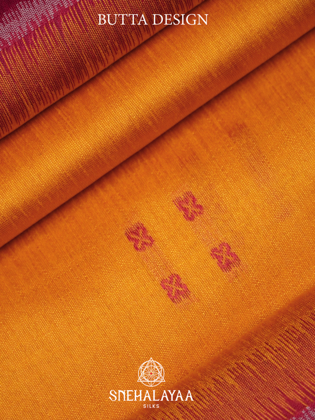 Mango Yellow Raw Silk Saree