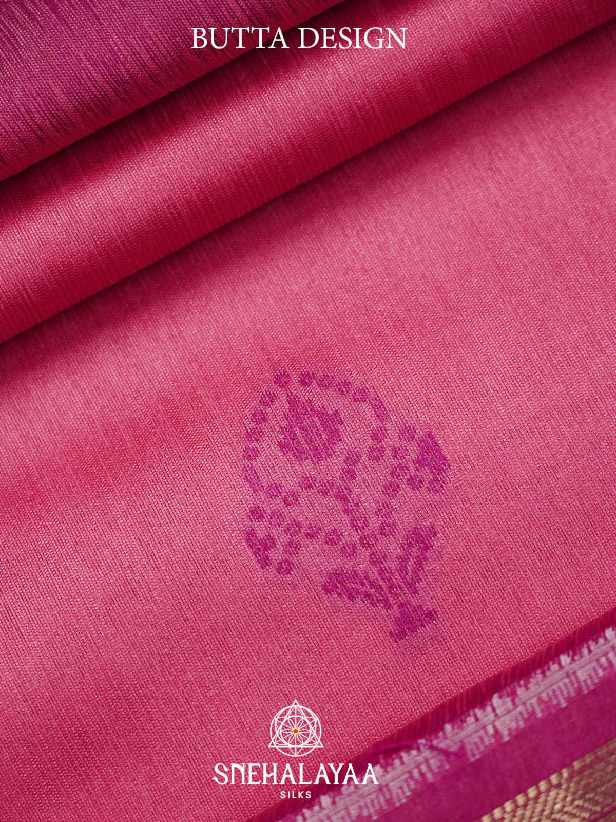 Pink Raw Silk Saree