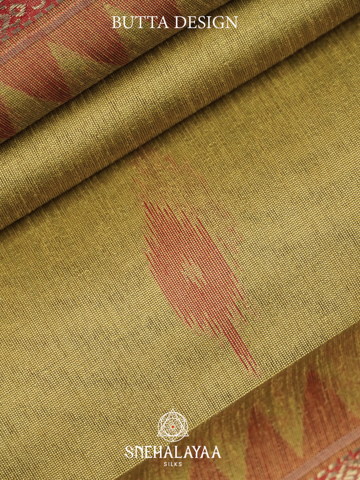 Mehandi Green Raw Silk Saree
