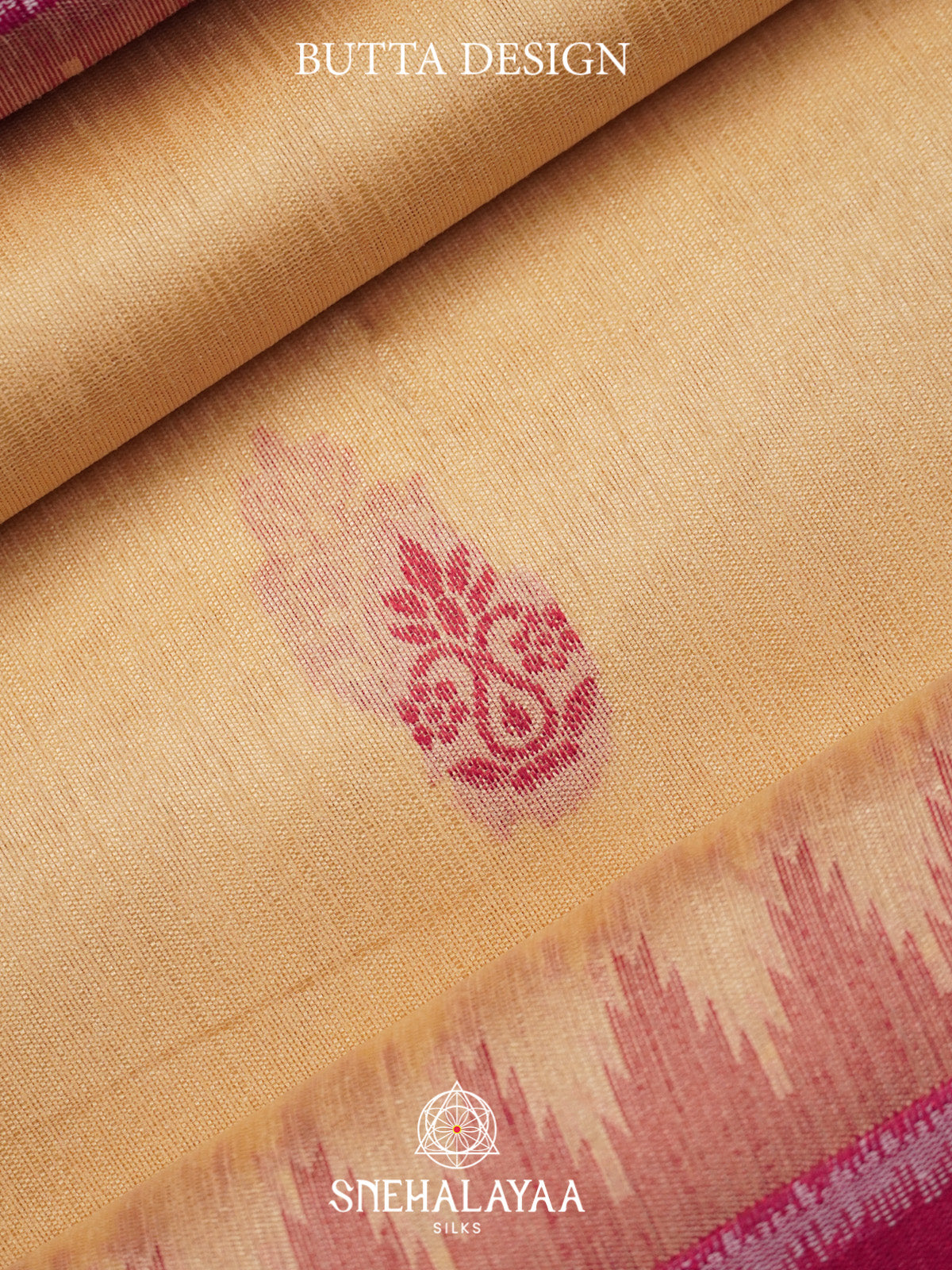 Cream Raw Silk Saree