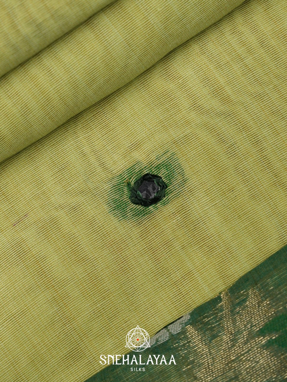 Pista Green Munga Cotton Saree