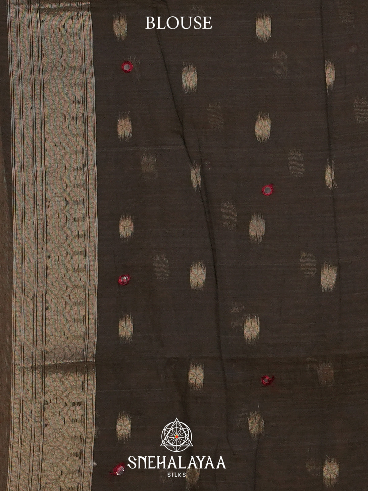 Cream Munga Cotton Saree