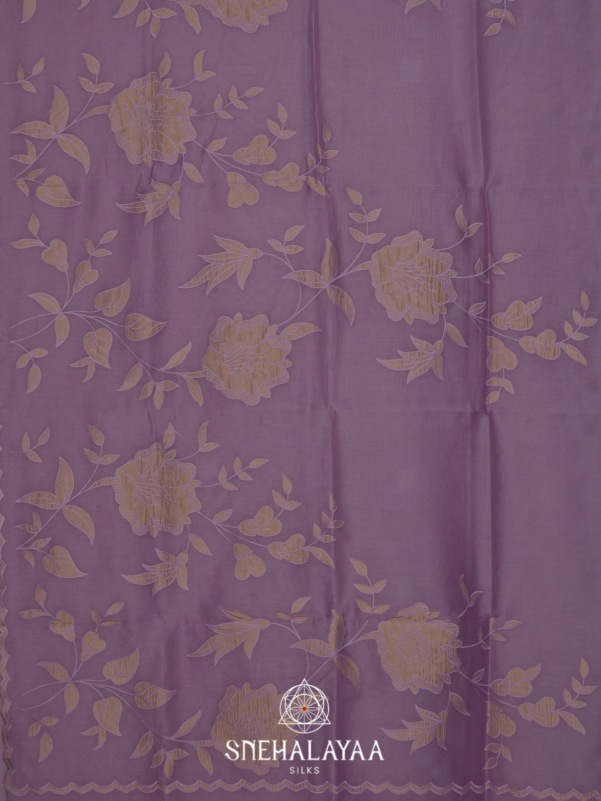 Lavender Linen Saree