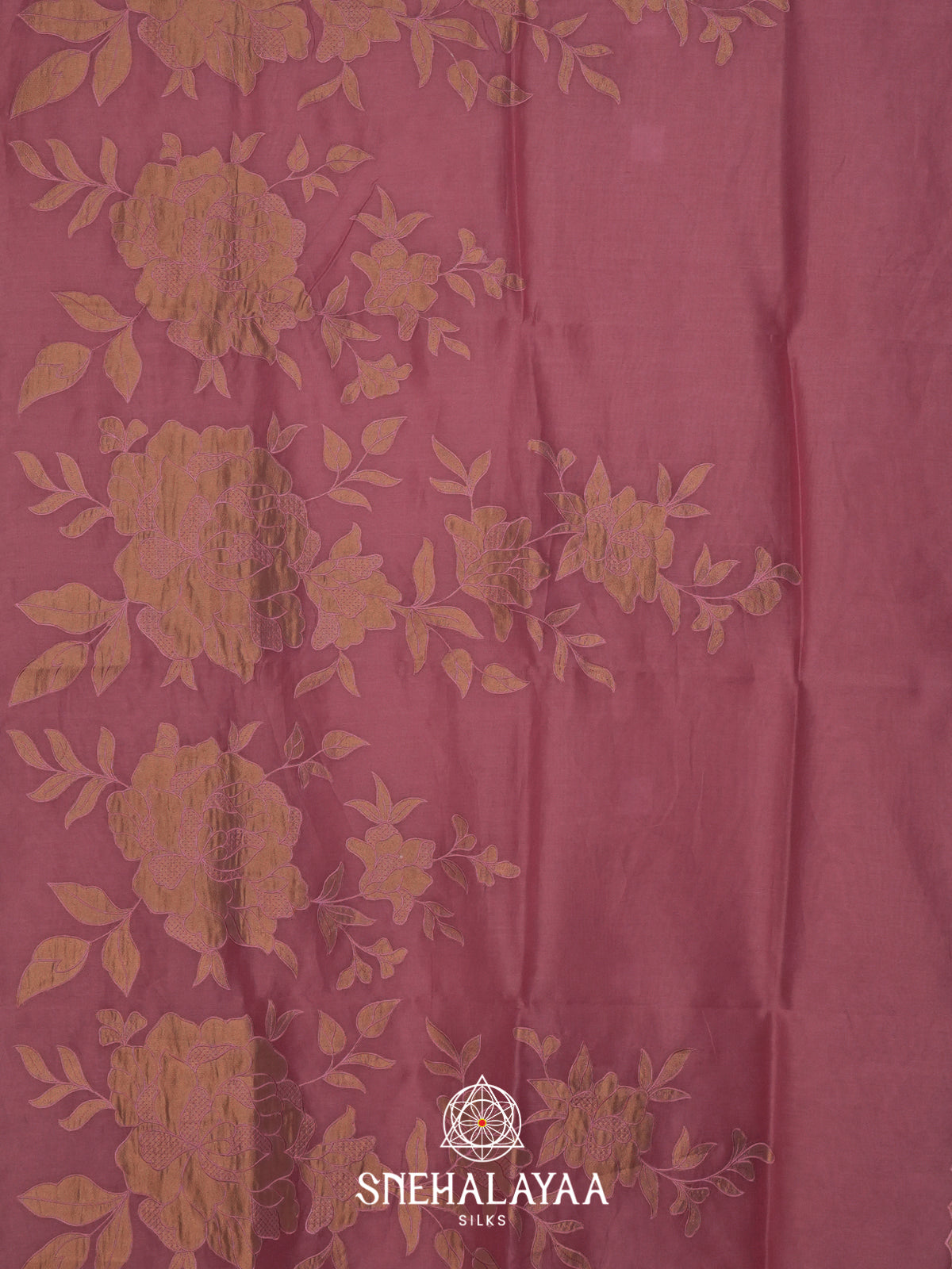 Pink Linen Saree