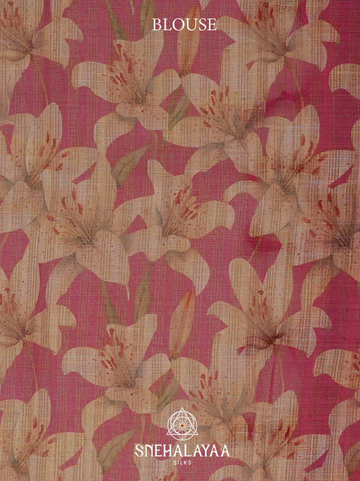 Pink Linen Saree