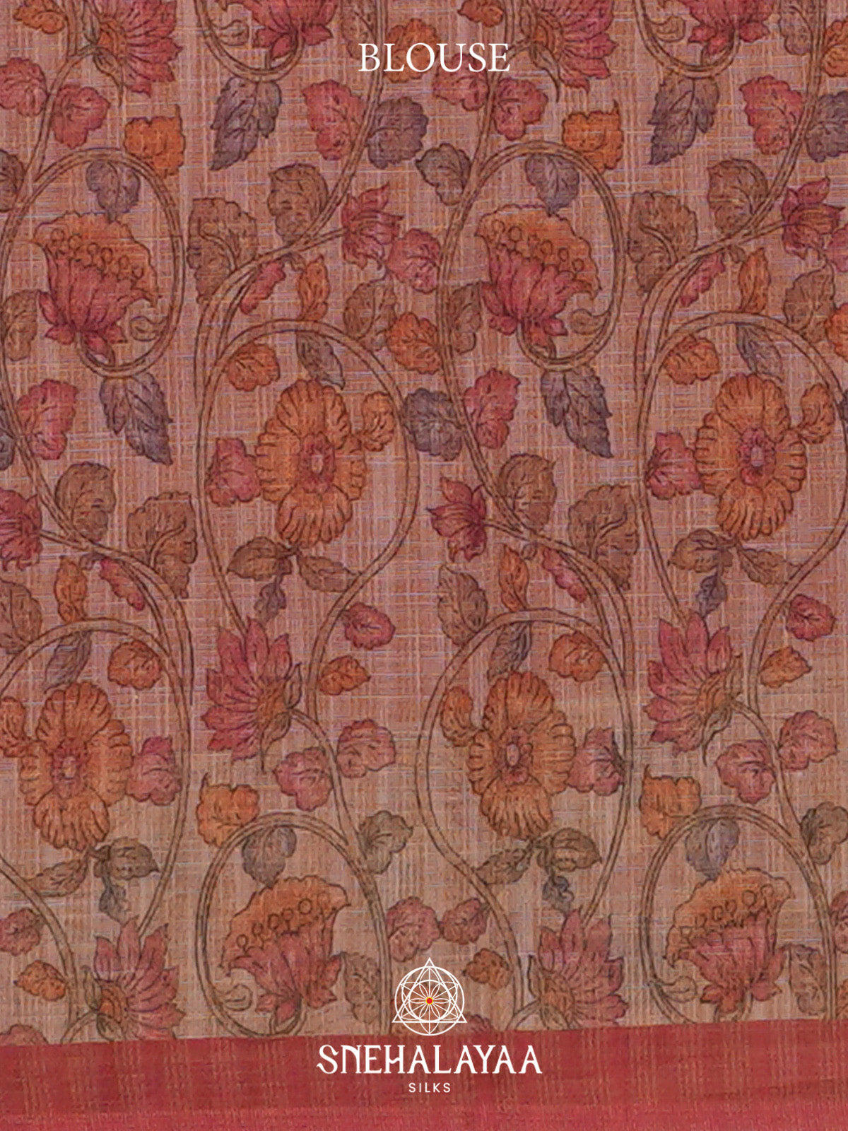 Maroon Linen Saree