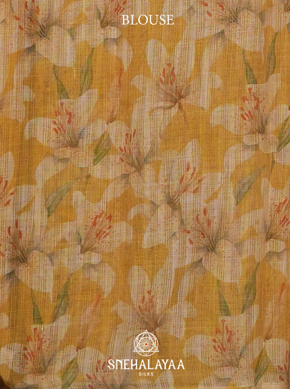 Yellow Linen Saree