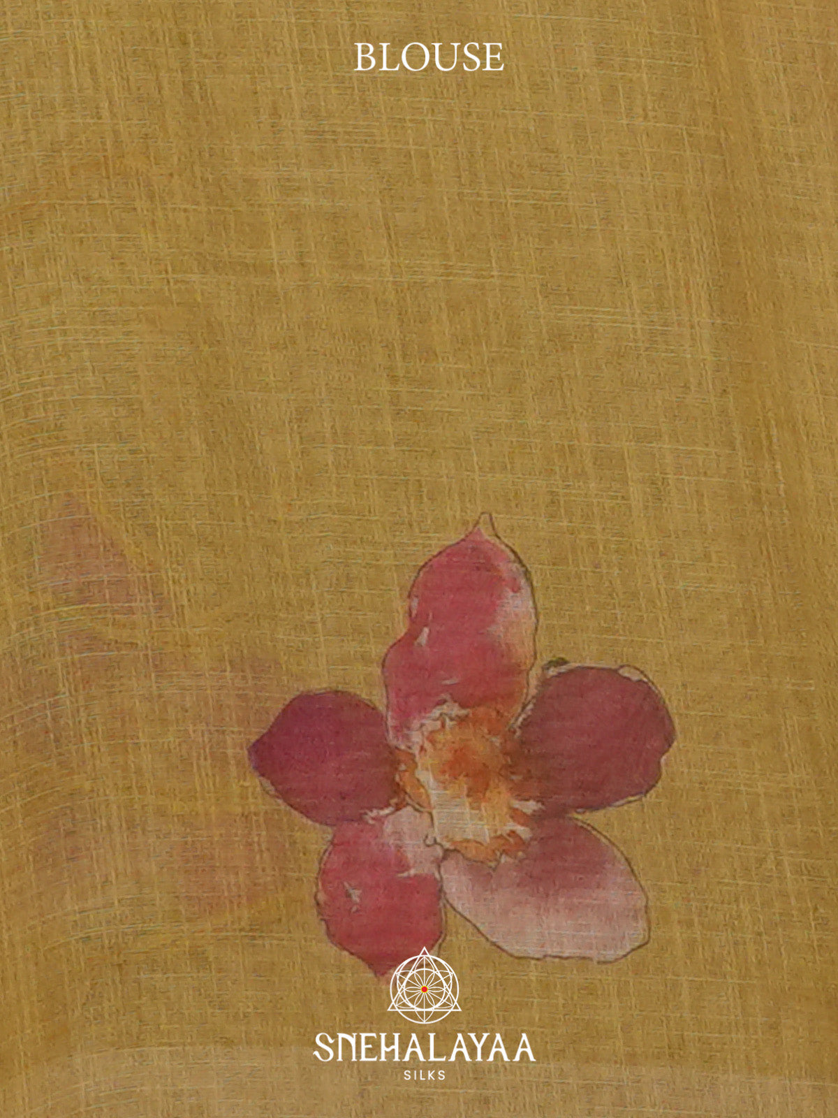 Yellow Linen Saree