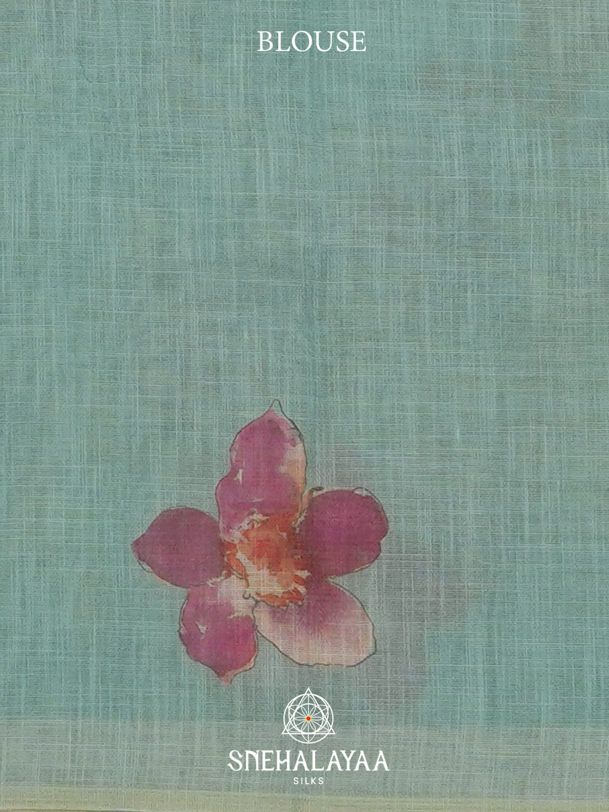 Mint Green Linen Saree