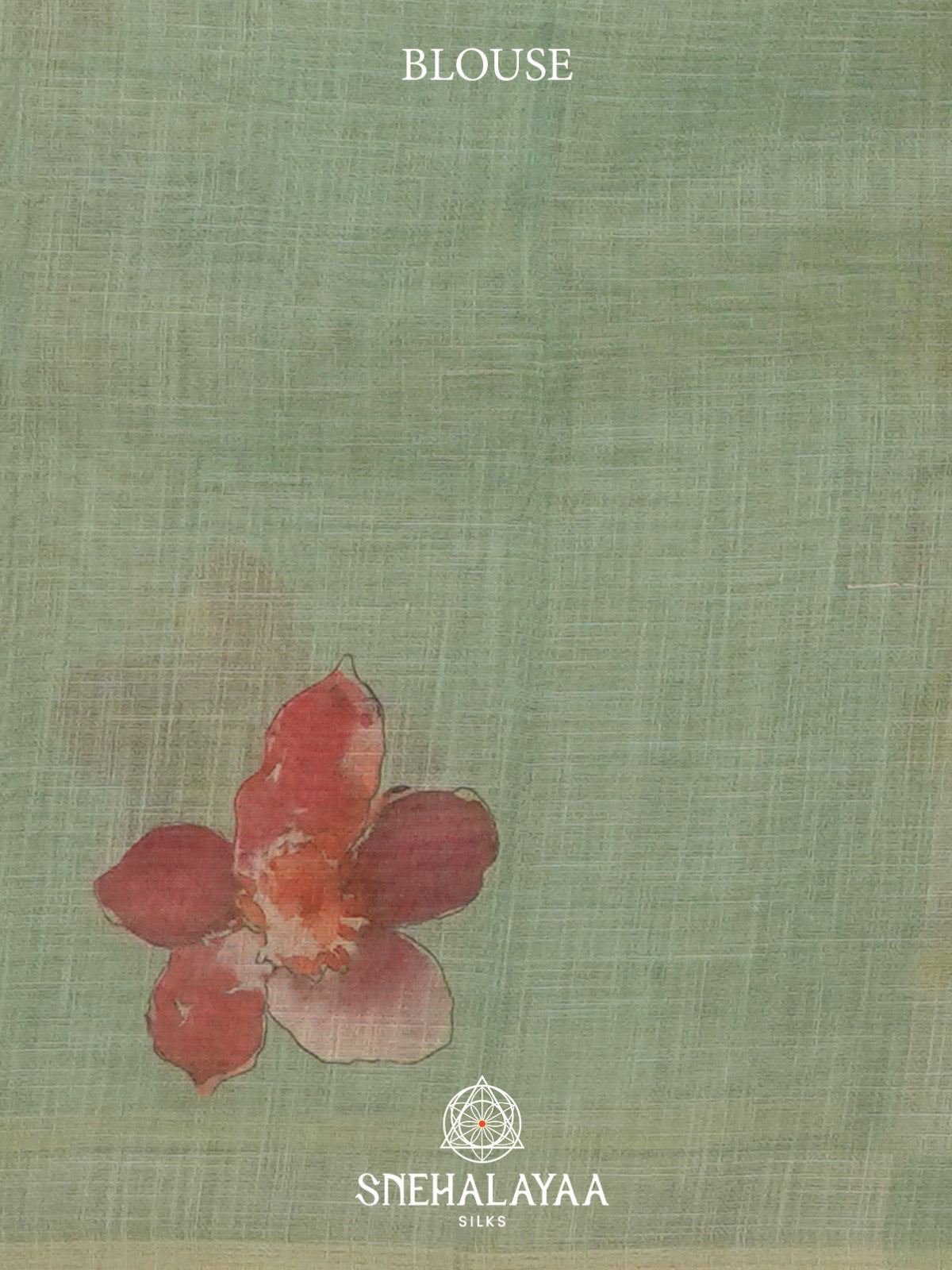 Green Linen Saree