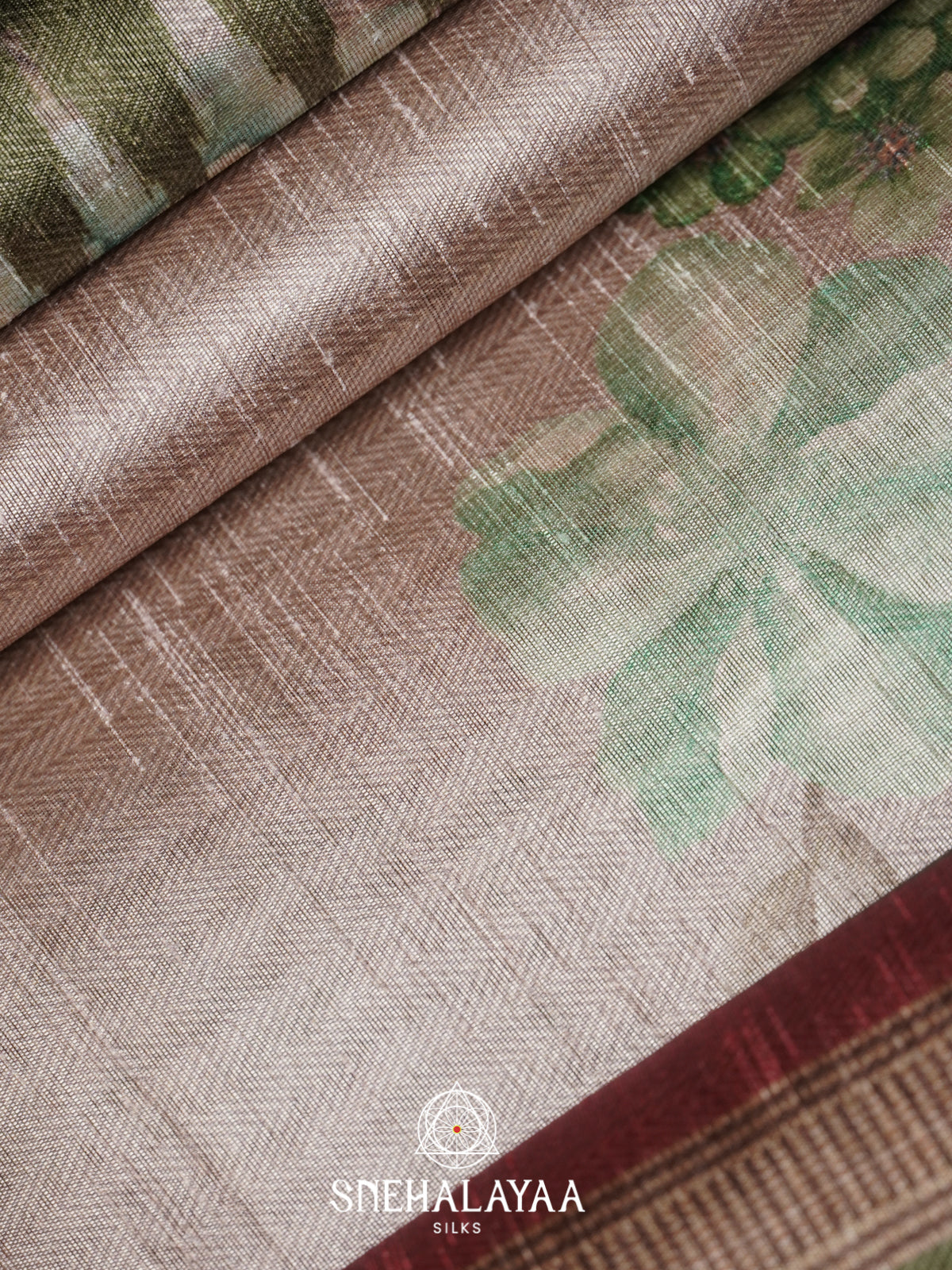 Mauve Tussar Saree