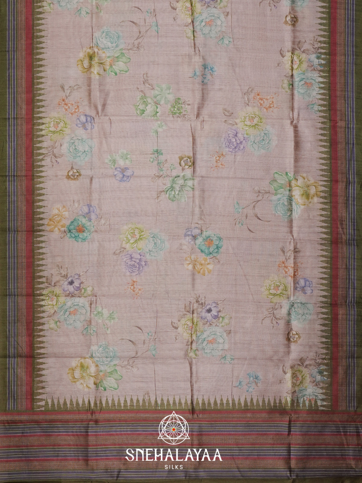 Mauve Tussar Saree