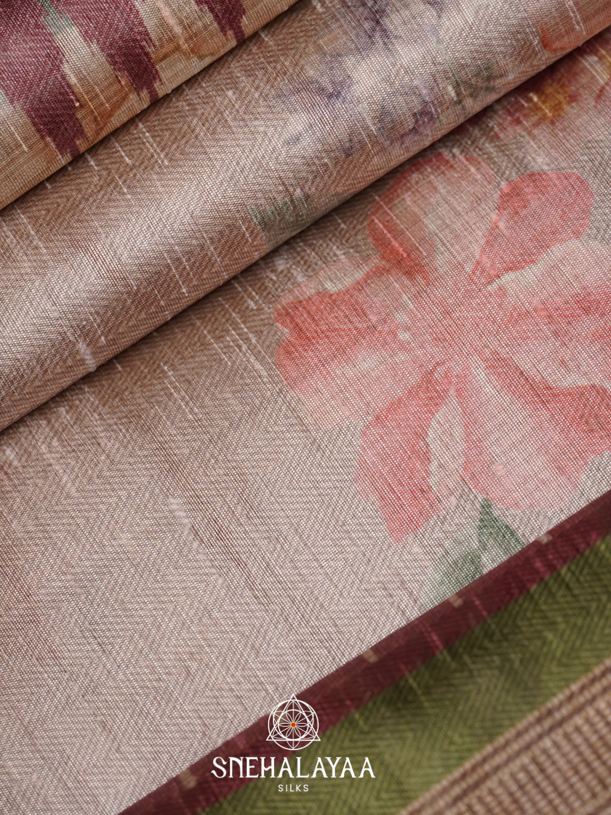 Mauve Tussar Saree