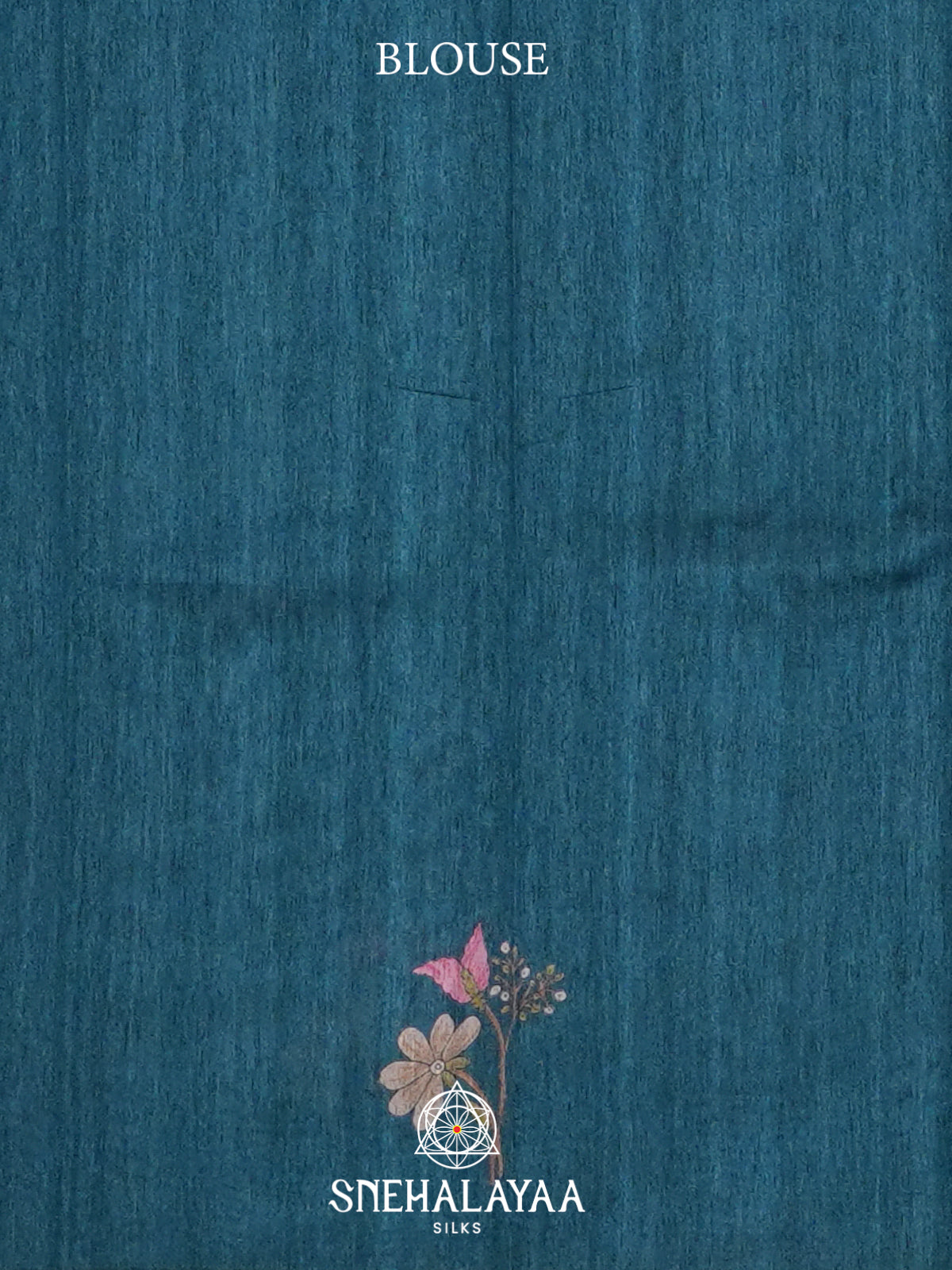 Teal Green Tussar Saree