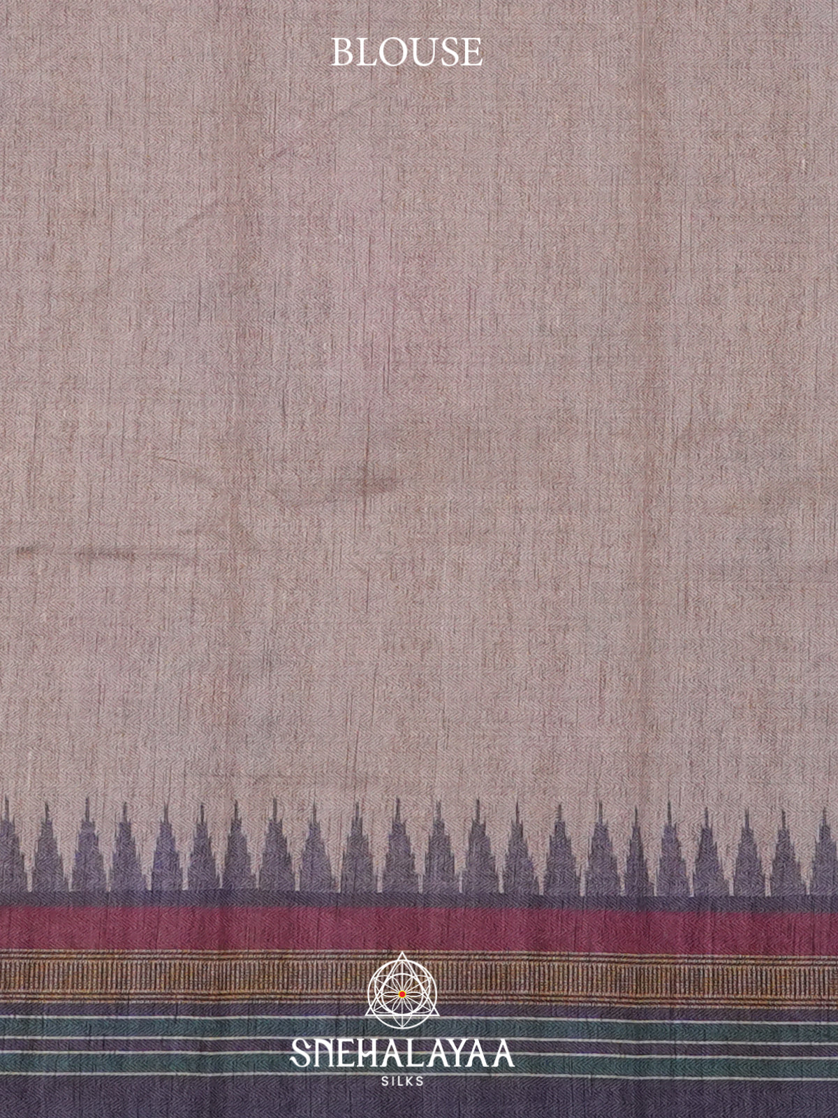 Beige Tussar Saree