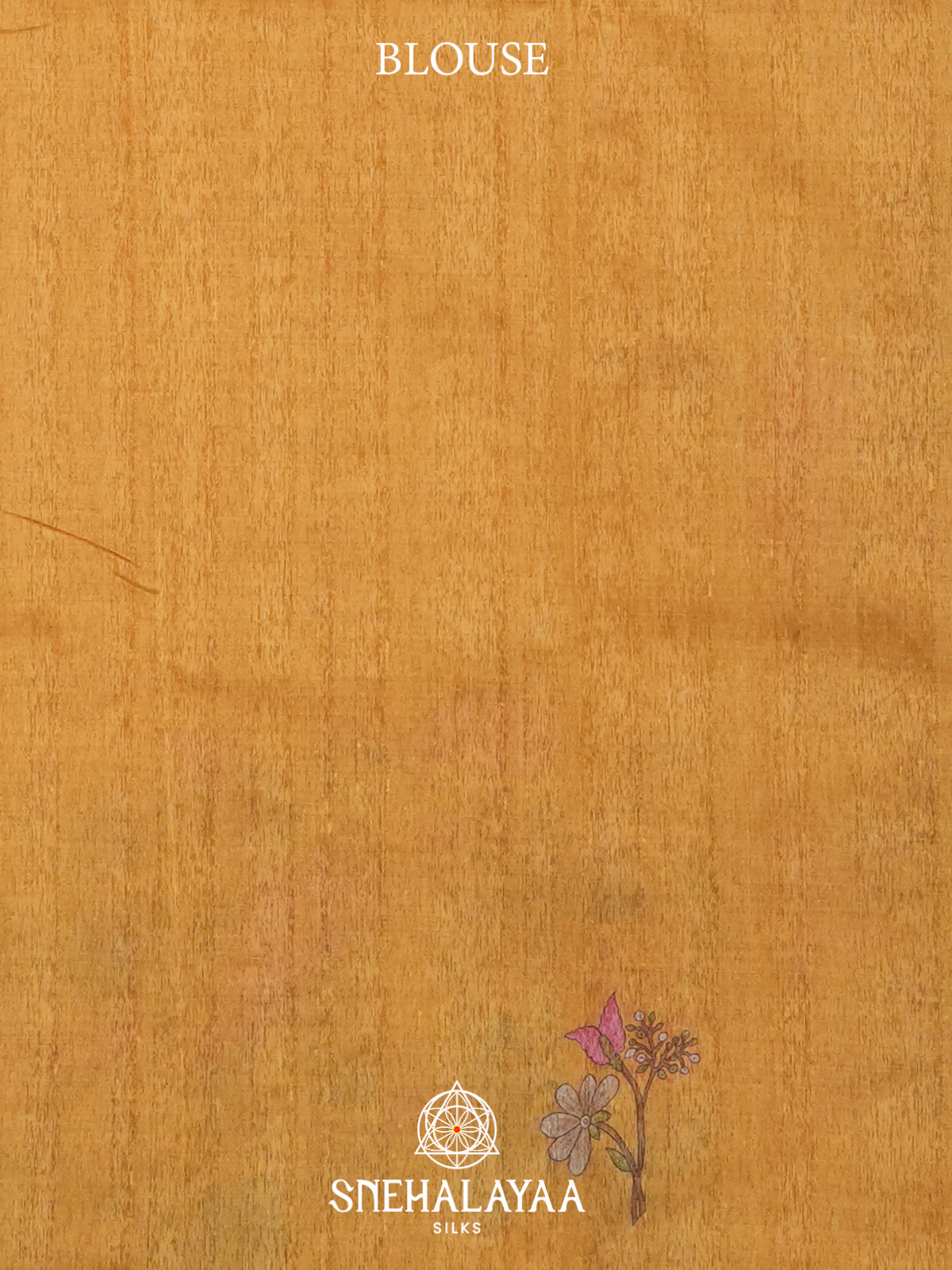 Mustard Tussar Saree