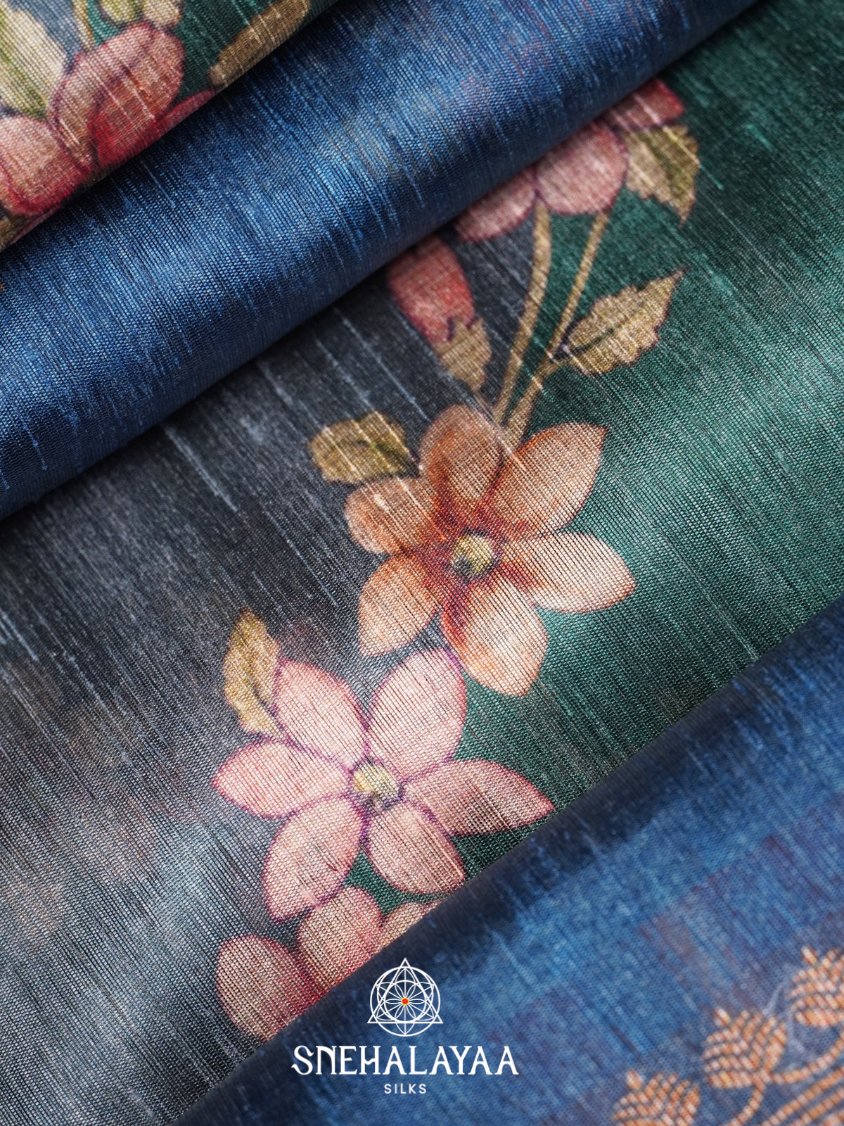 MultiColour Tussar Saree