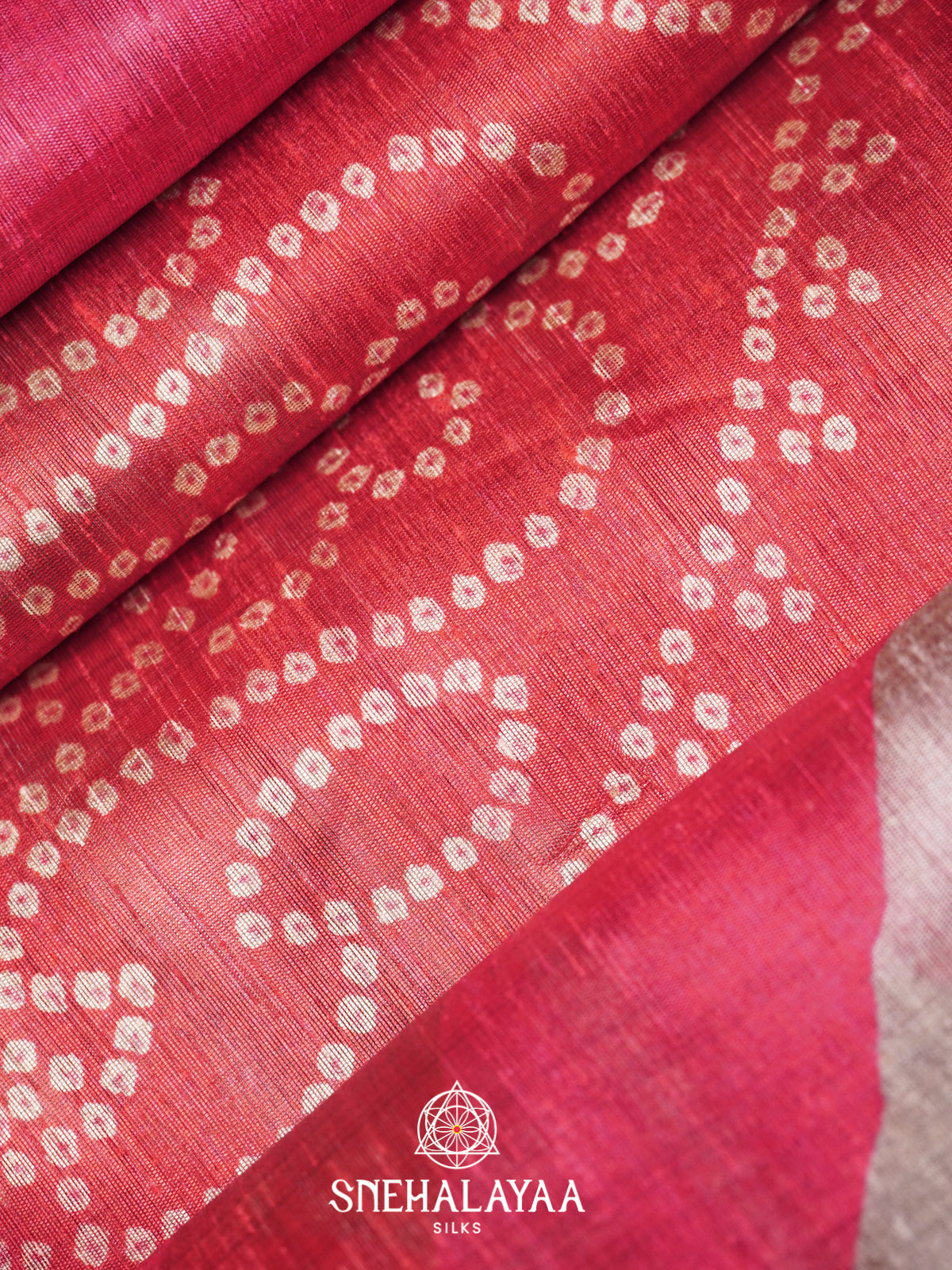 Pink Tussar Saree