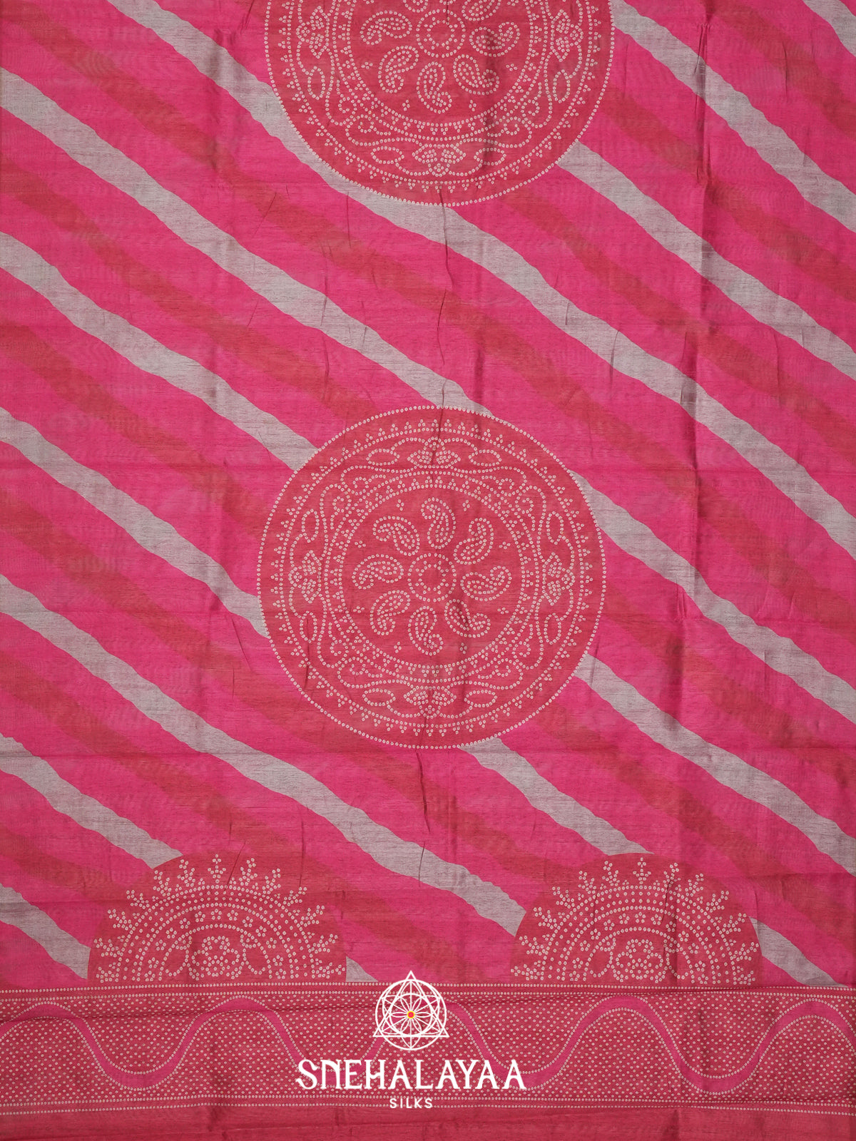 Pink Tussar Saree