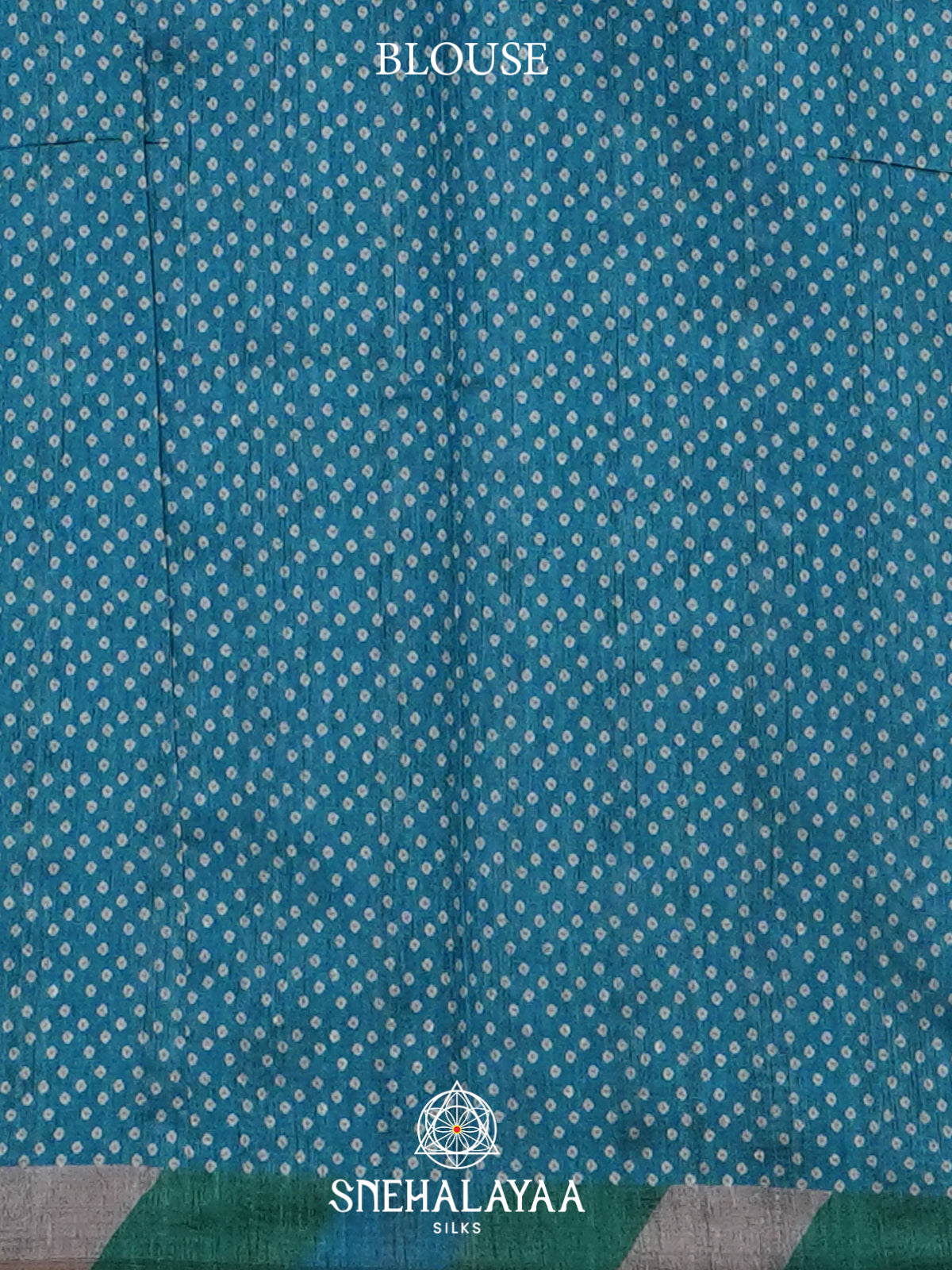 Sky Blue Tussar Saree