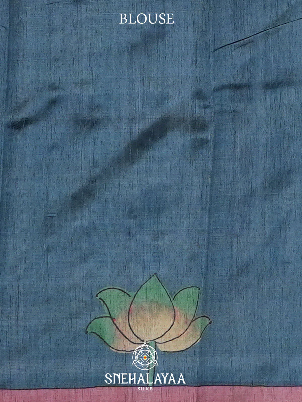 Dusty Rose Tussar Saree