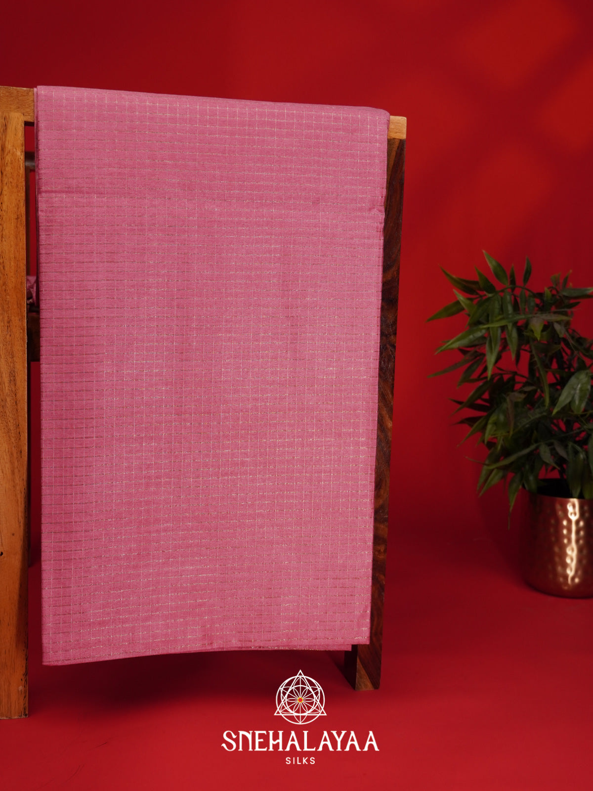 Pink Tussar Saree