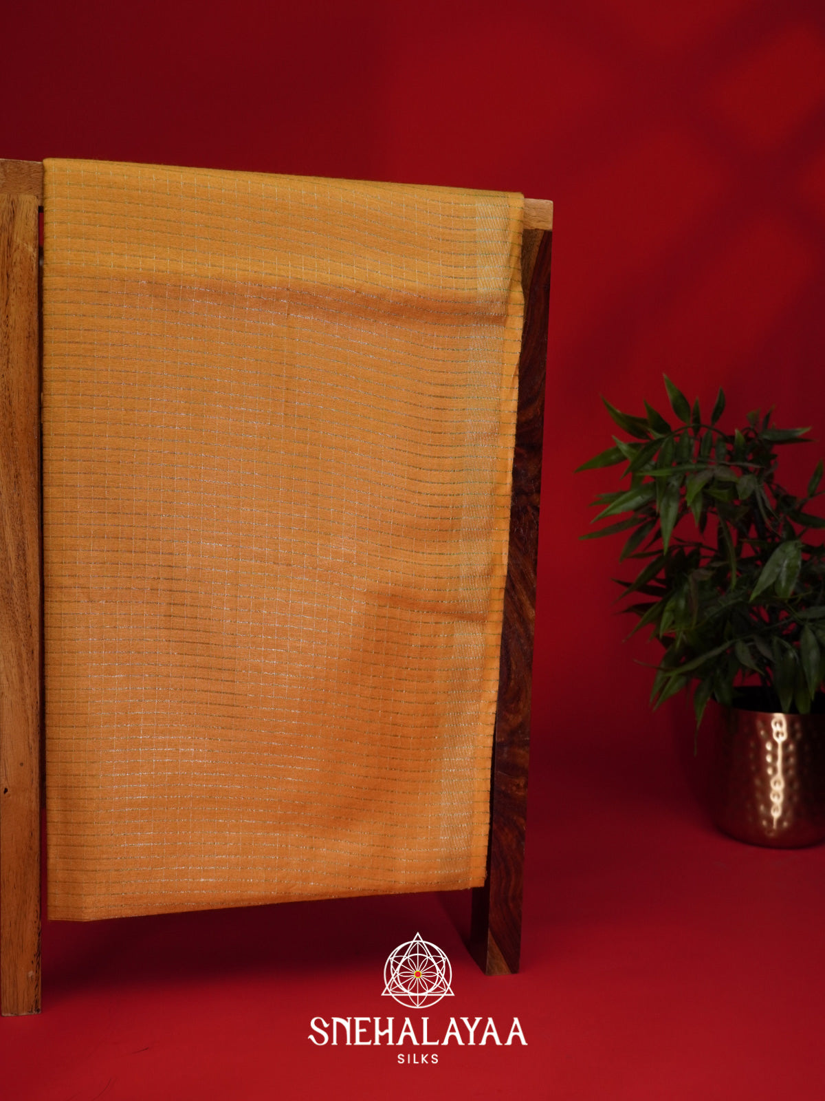 Yellow Tussar Saree
