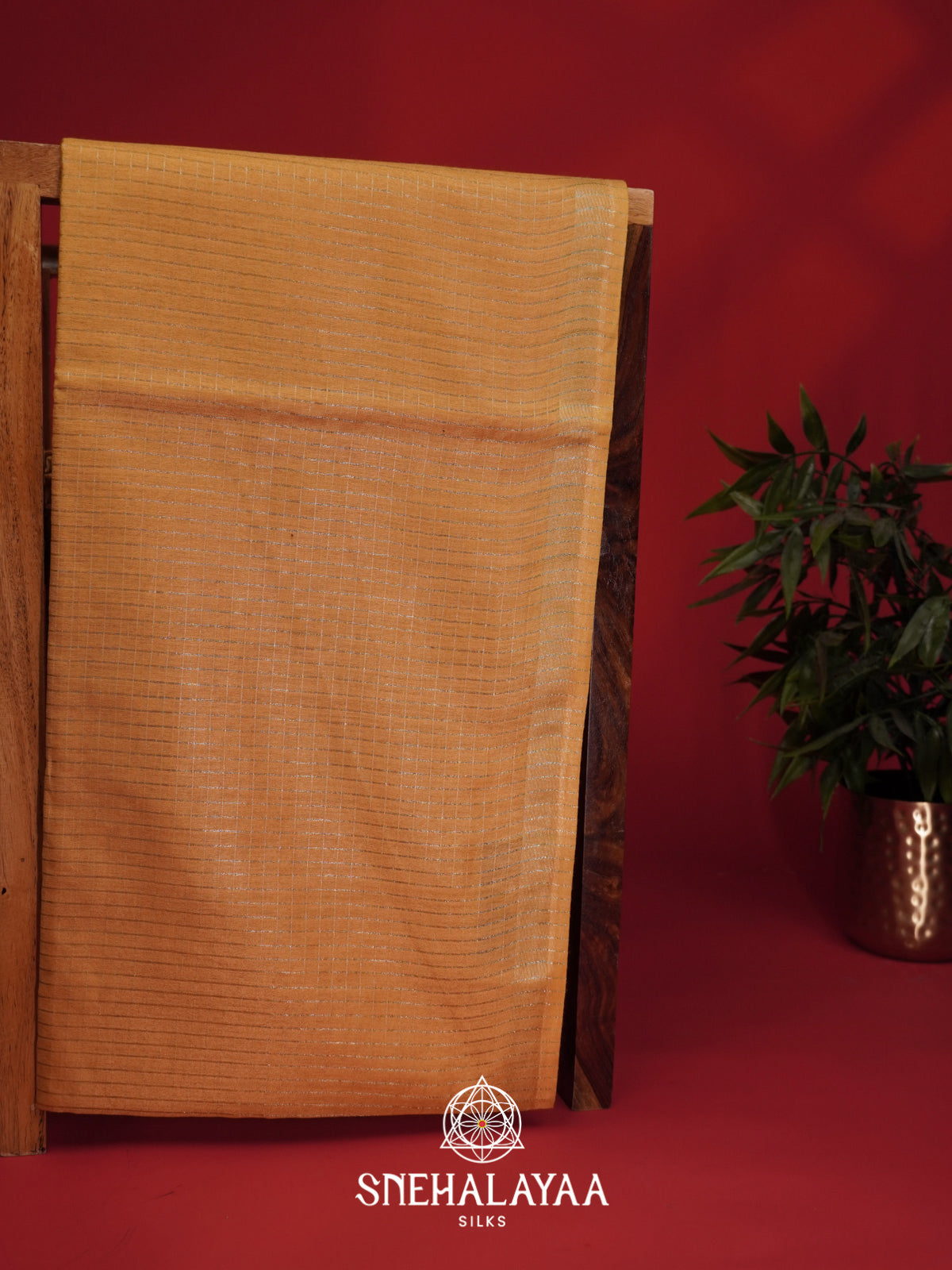 Yellow Tussar Saree