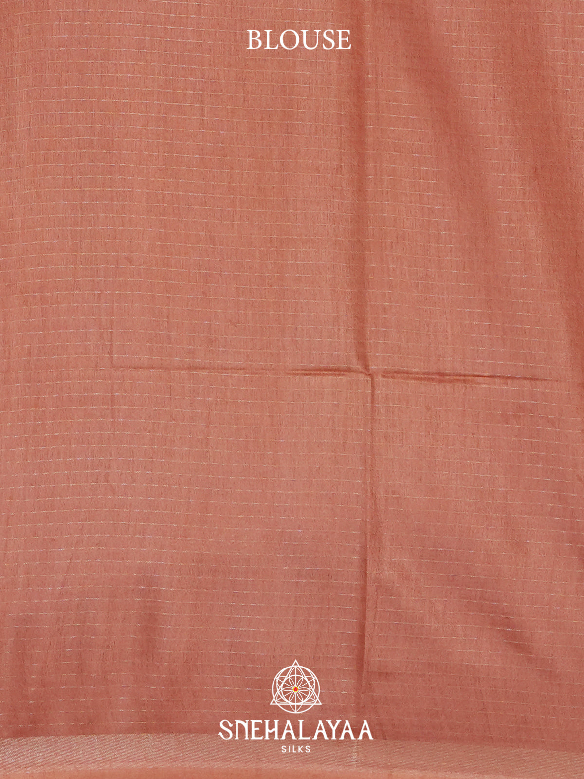 Pale Peach Tussar Saree