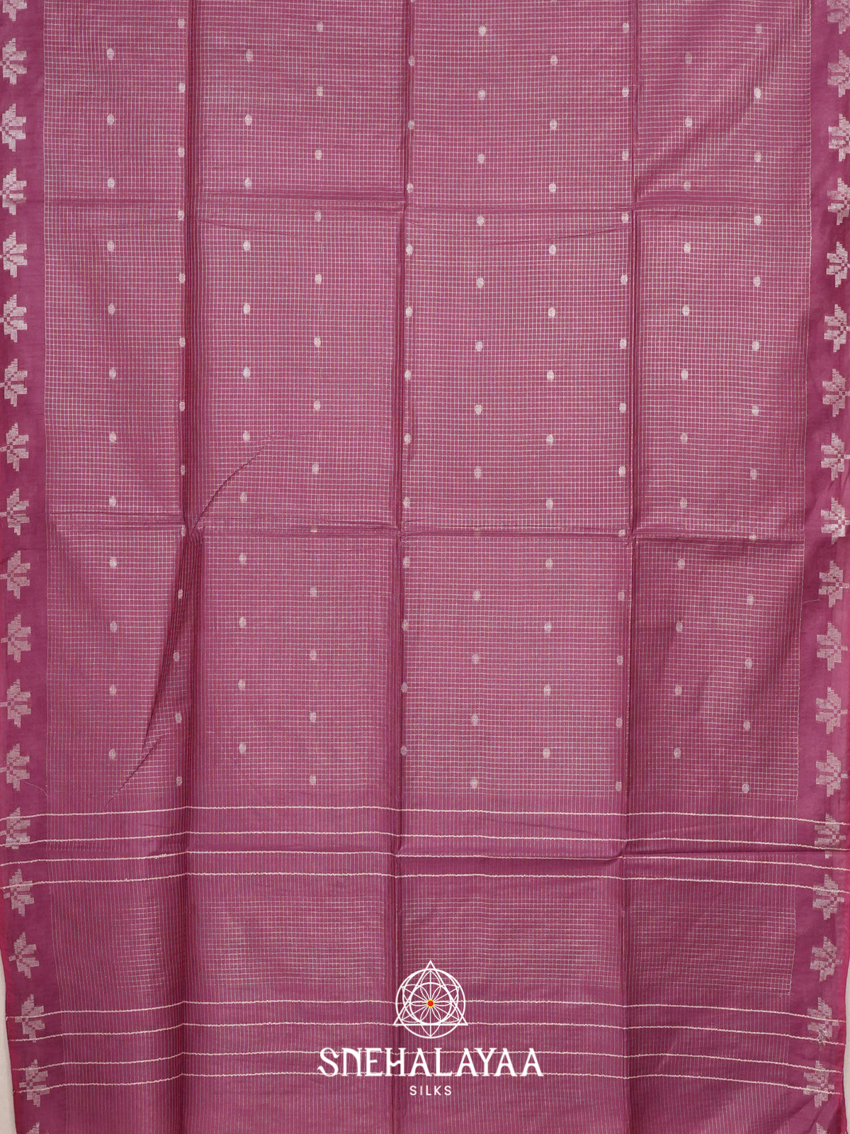 Magenta Tussar Saree