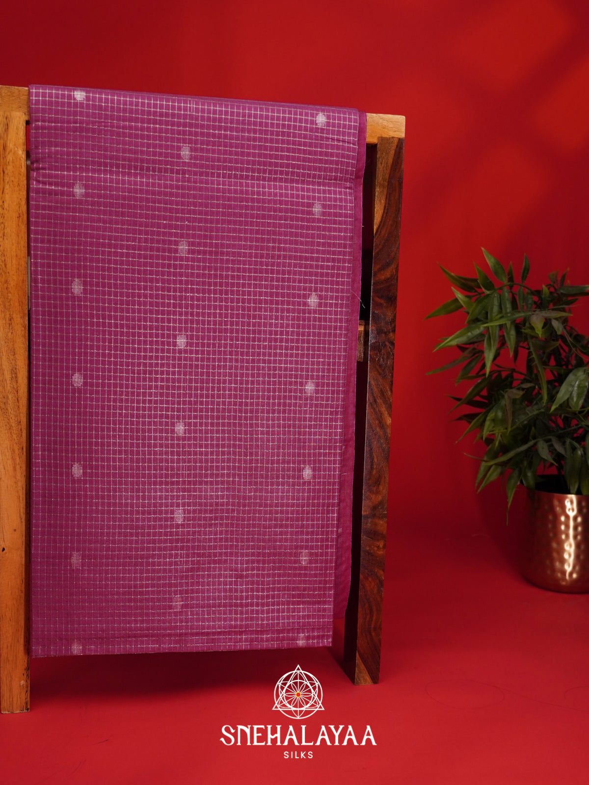 Magenta Tussar Saree