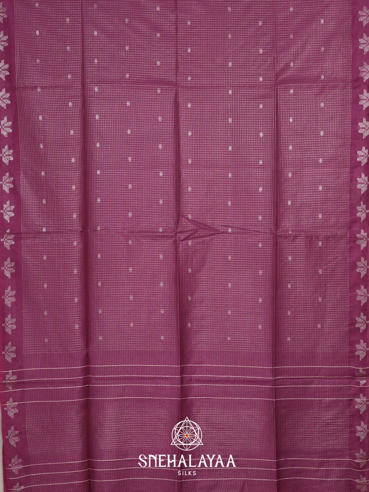 Magenta Tussar Saree