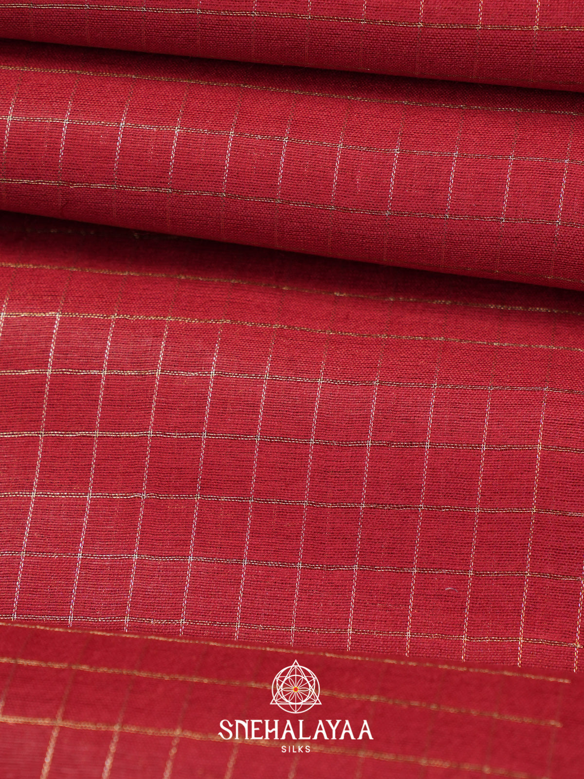 Red Tussar Saree