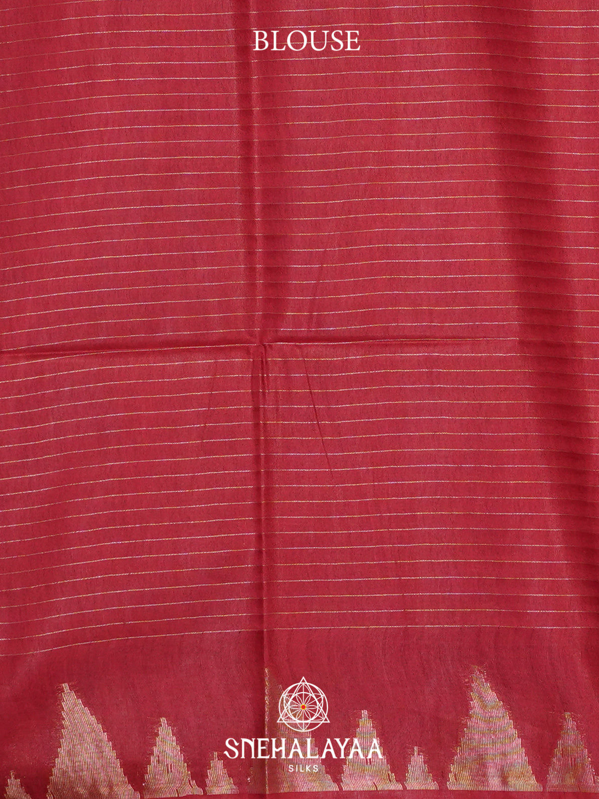 Red Tussar Saree