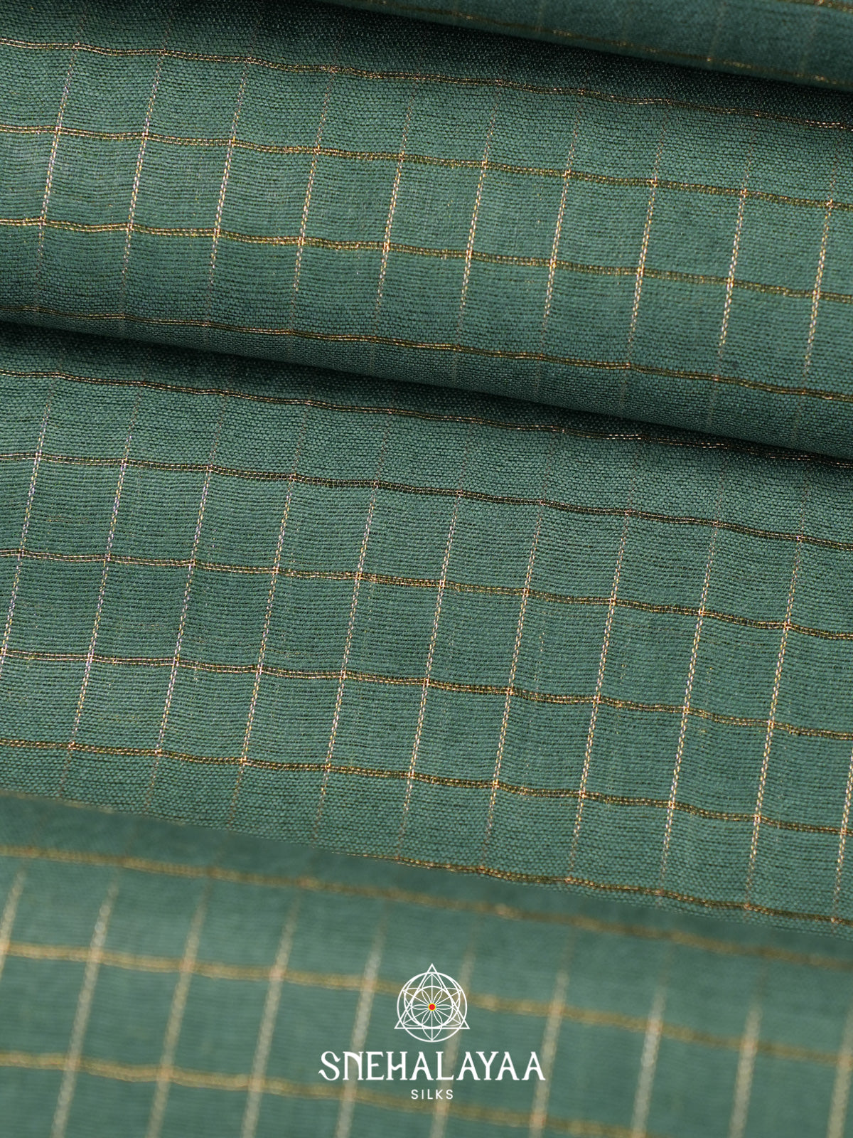 Forest Green Tussar Saree