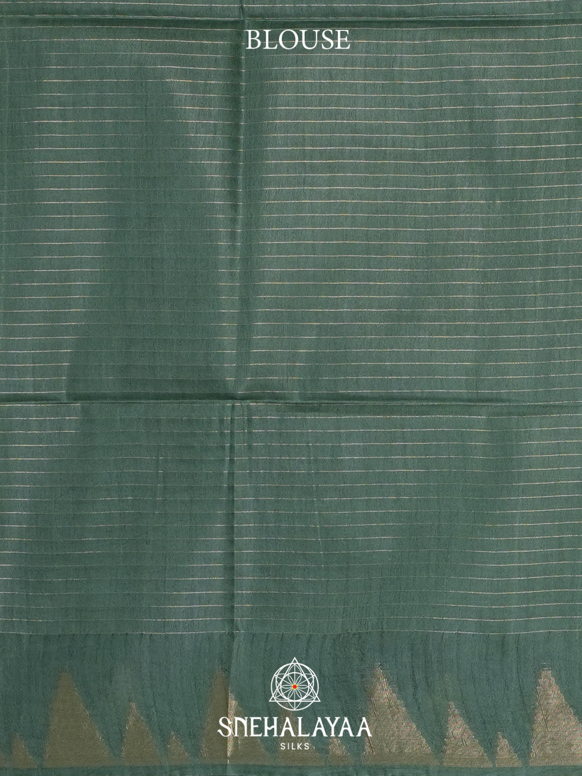 Forest Green Tussar Saree