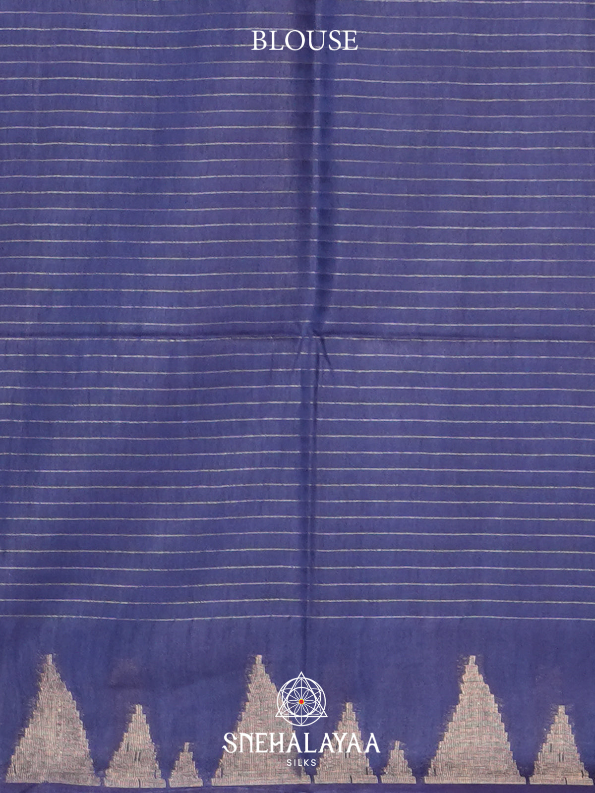 Navy Blue Tussar Saree