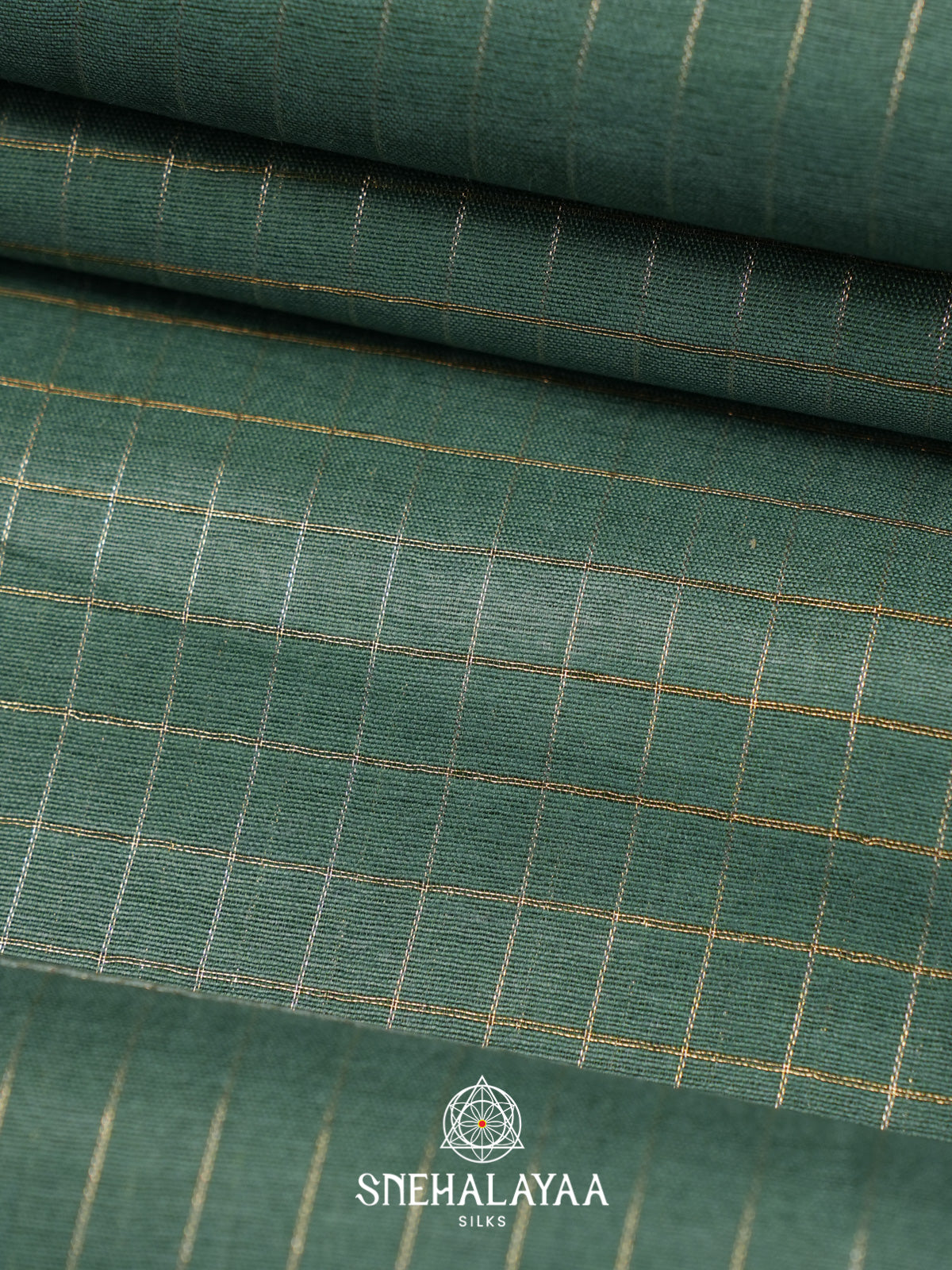 Forest Green Tussar Saree