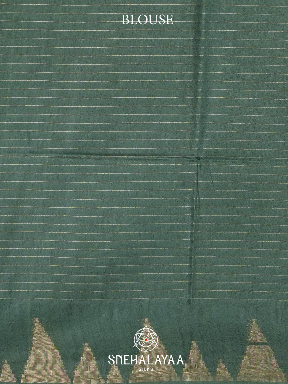 Forest Green Tussar Saree