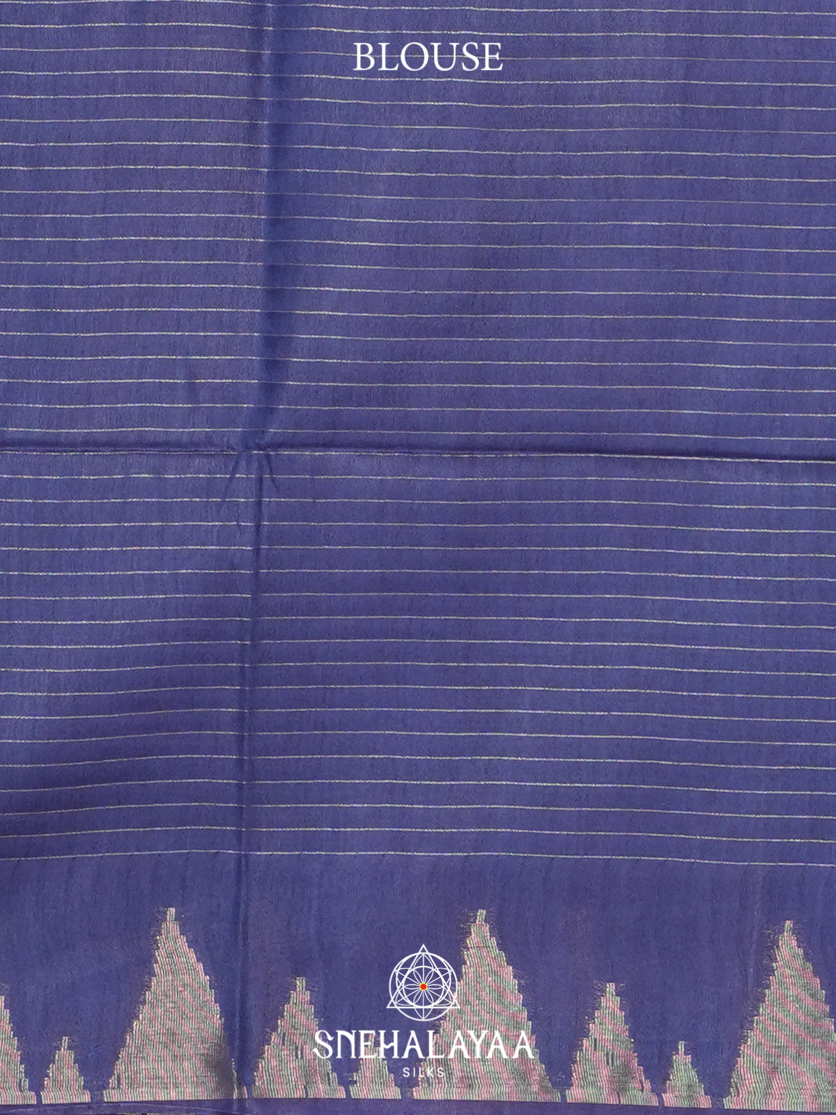 Navy Blue Tussar Saree