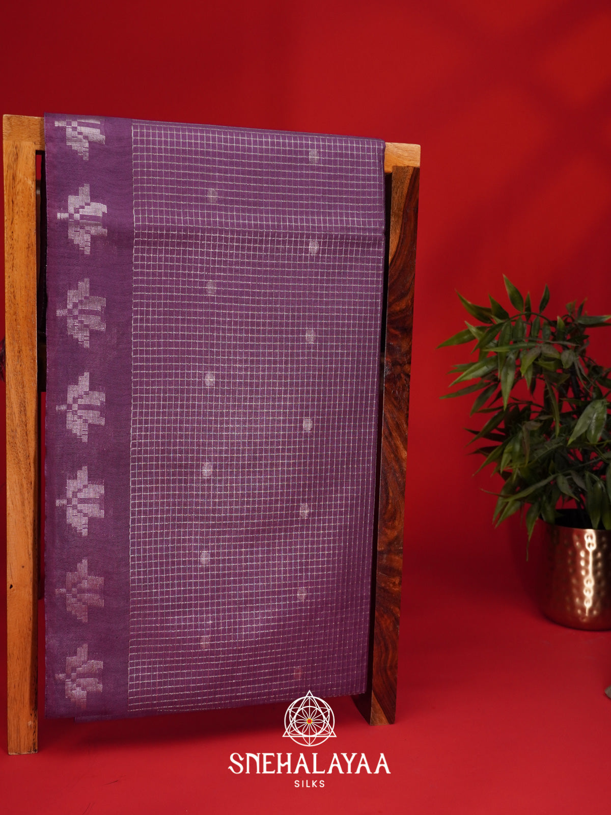 Purple Tussar Saree