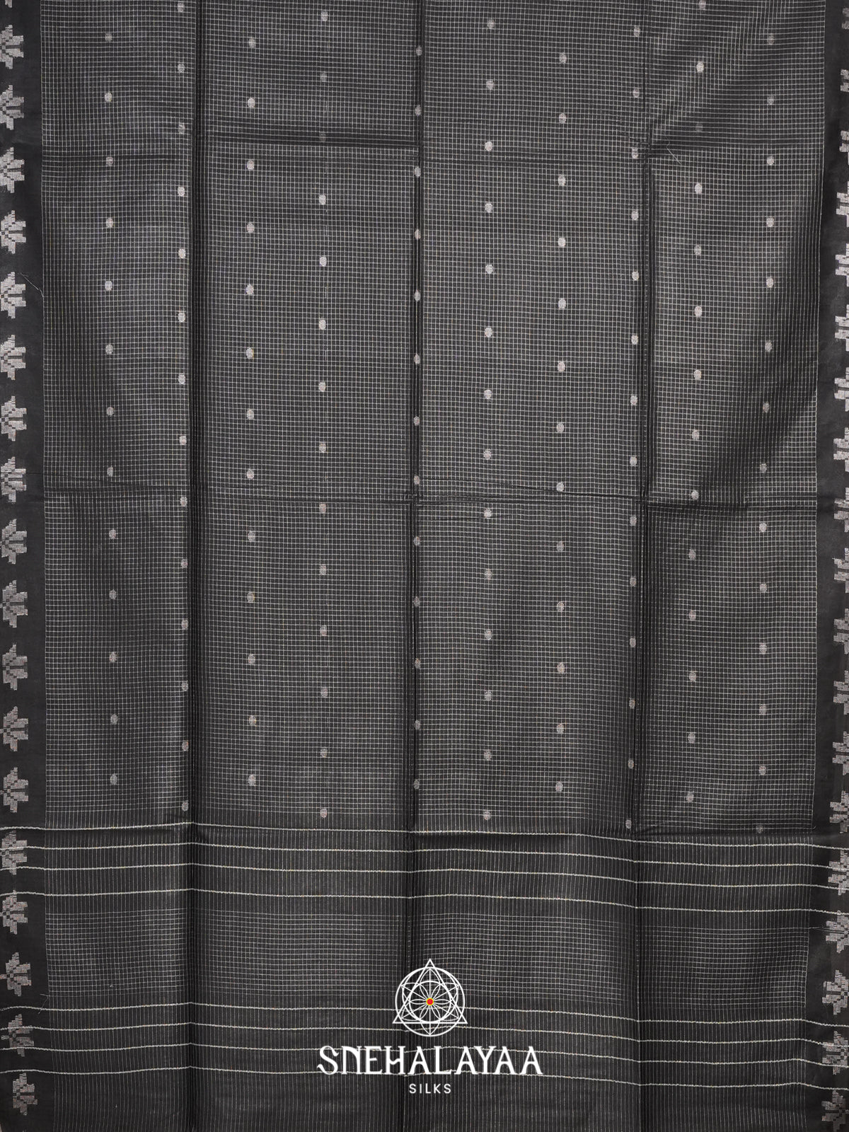Black Tussar Saree