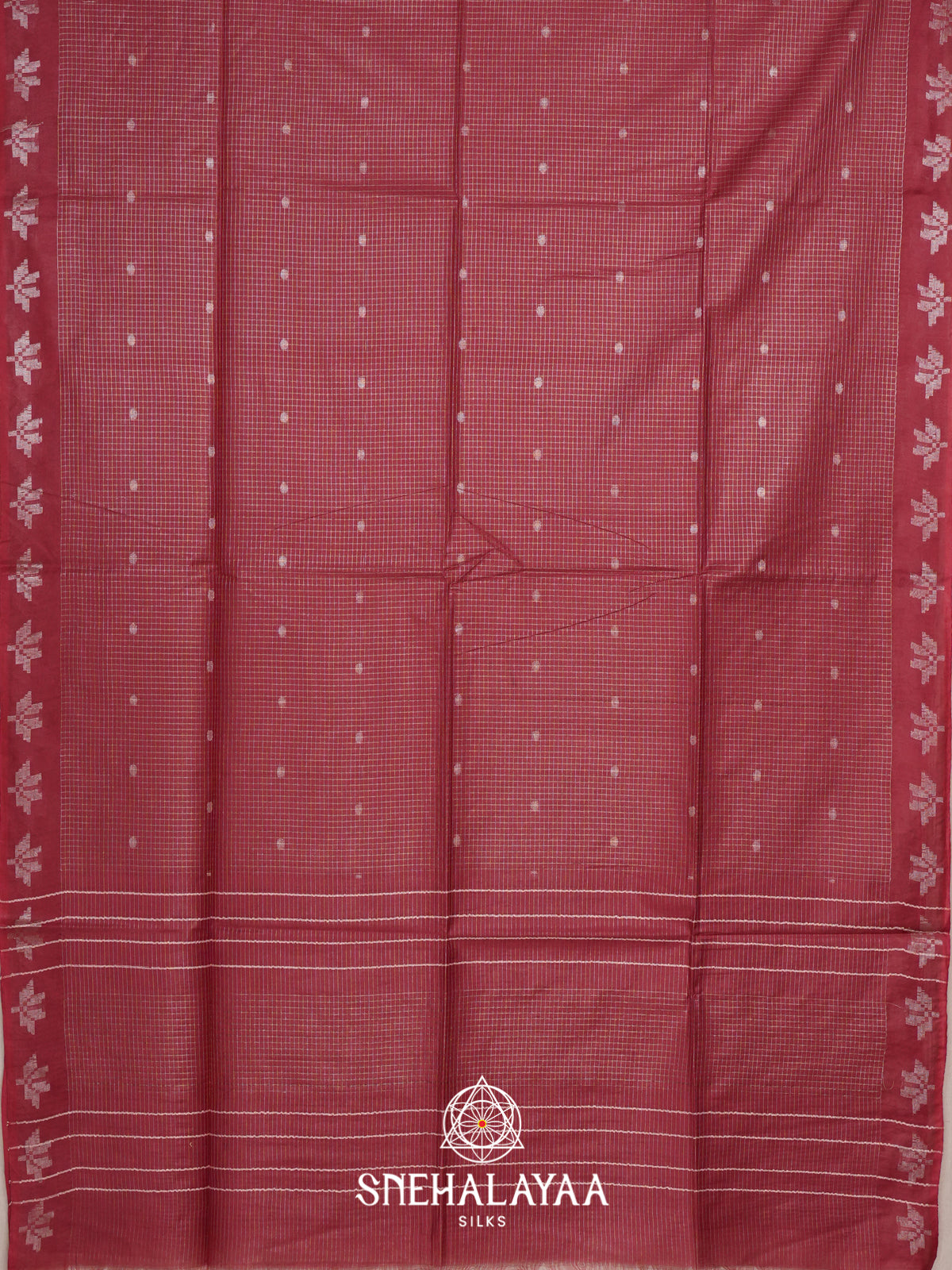 Coral Tussar Saree